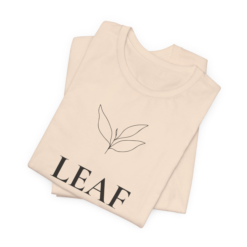 Leaf T-Shirt | Minimalist Line Art | Nature Inspired Shirt