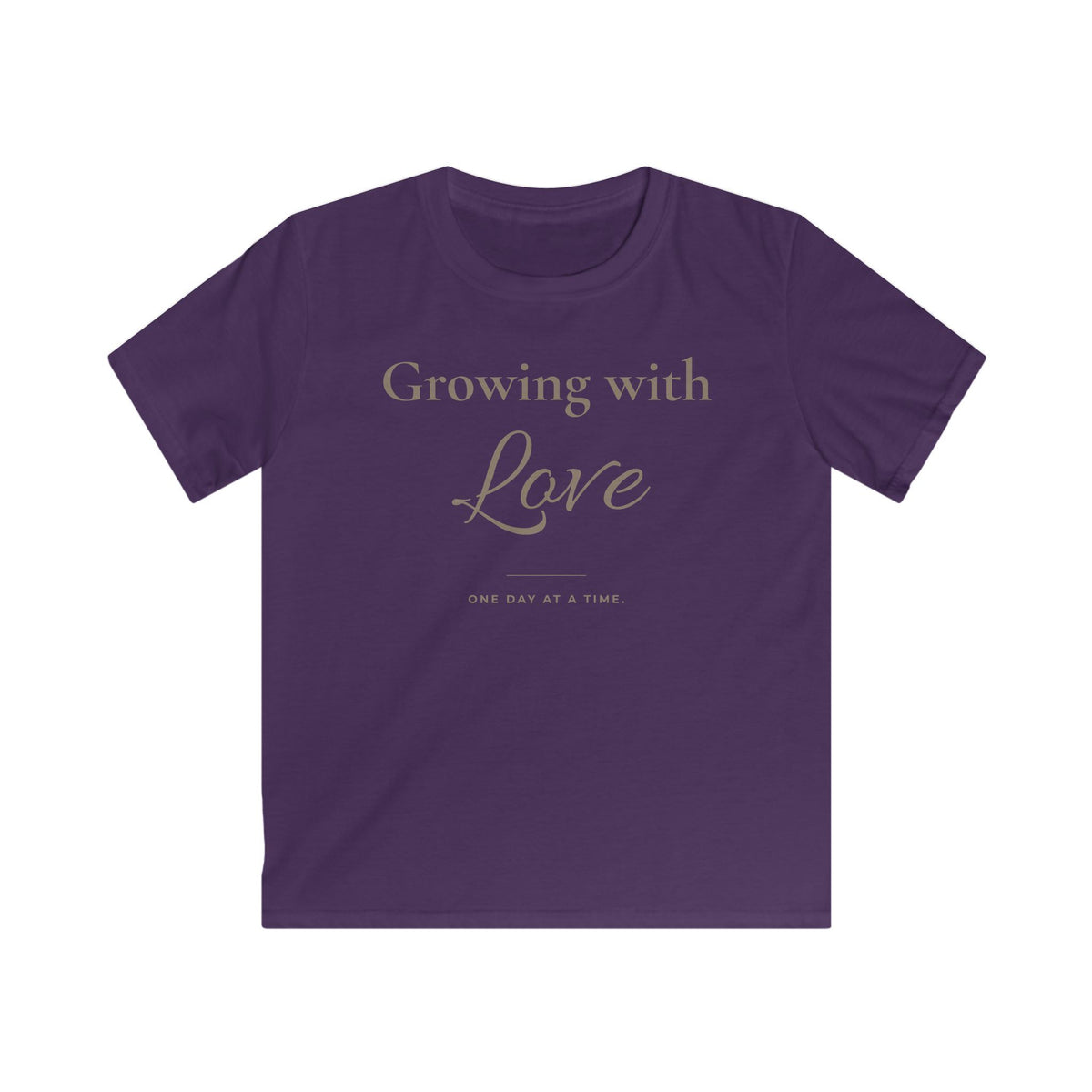 Growing with Love Kids T-Shirt | Minimalistisches Kinder-Shirt
