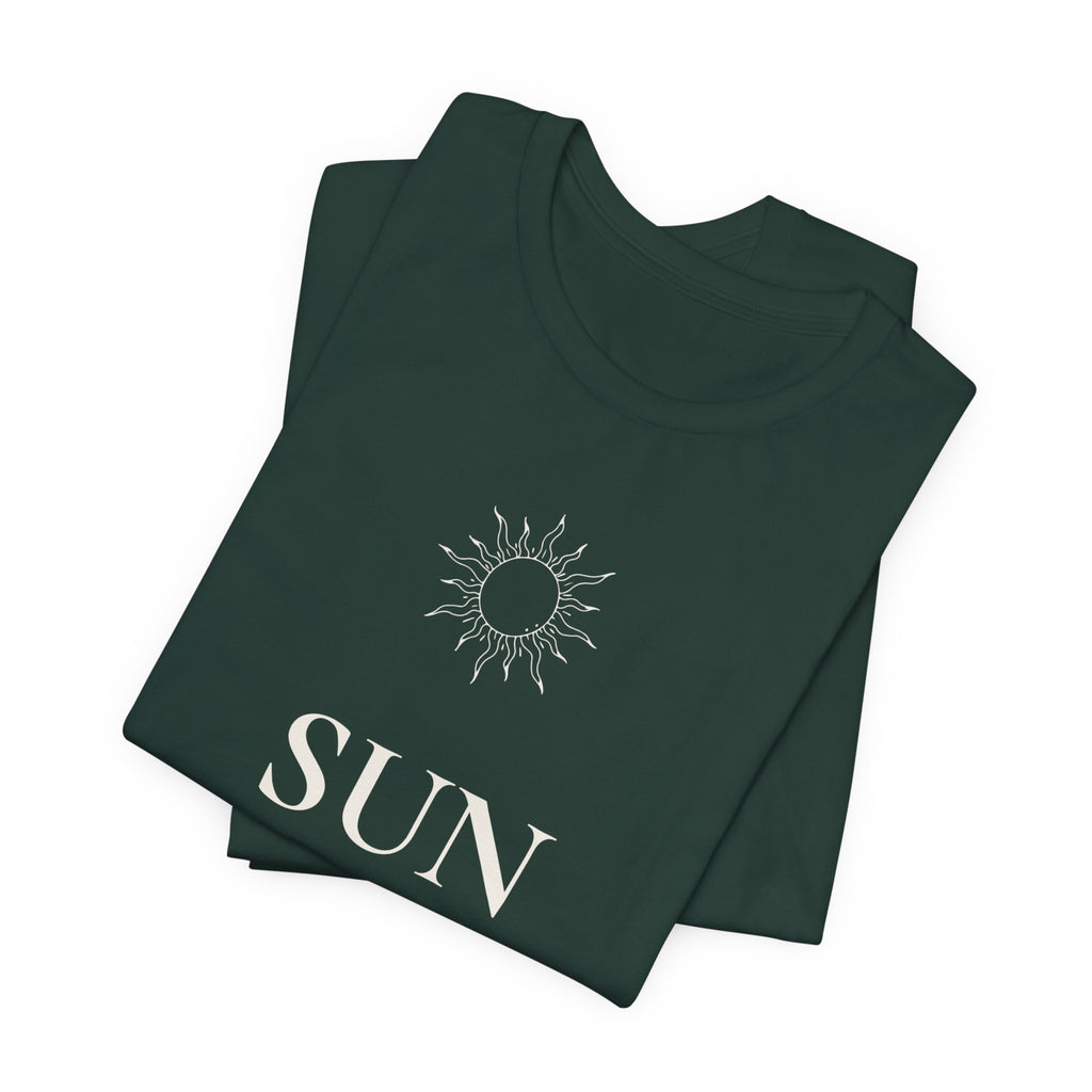 Sun T-Shirt | Minimalist Line Art | Positive Energy Shirt