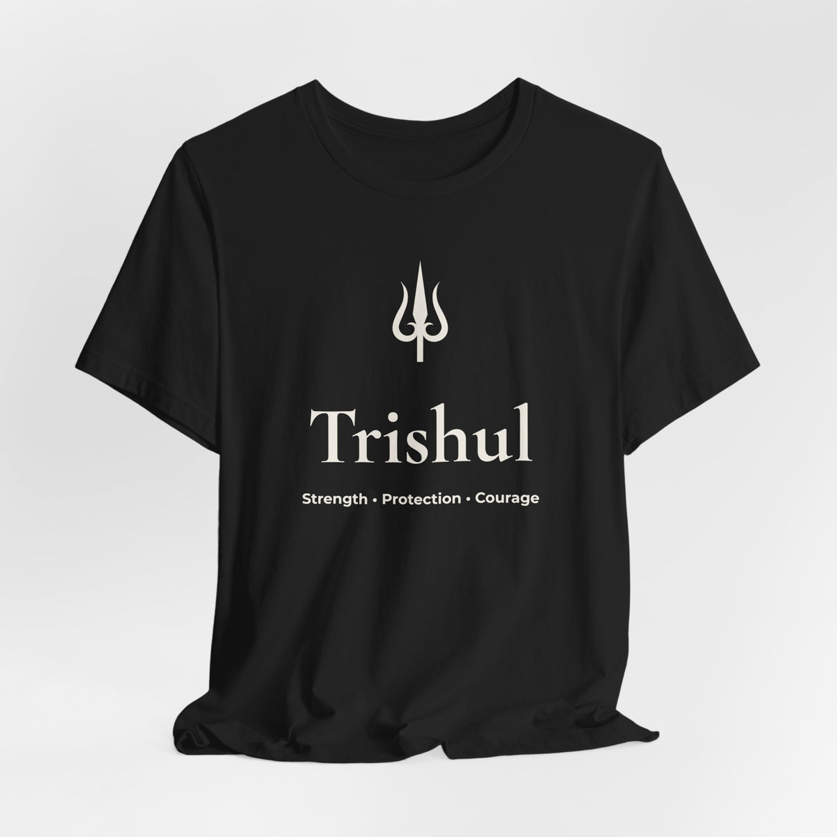 Trishul T-Shirt | Minimalist Line Art | Spiritual Unisex Shirt