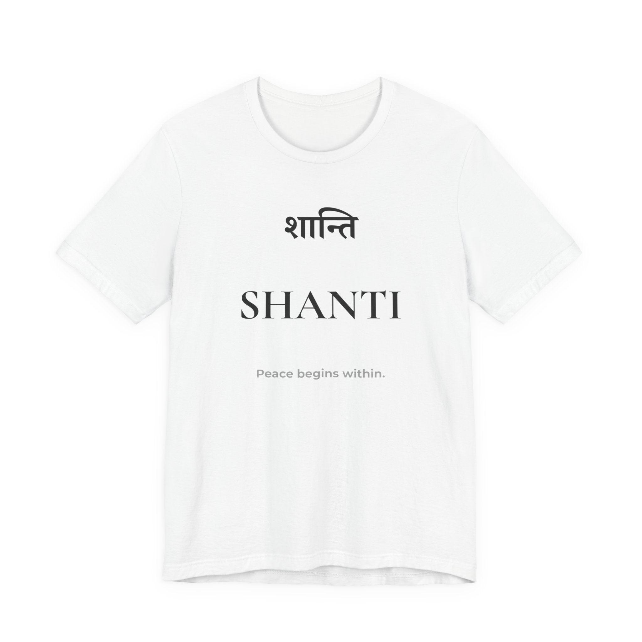 Shanti T-Shirt – Minimalistisches Sanskrit Design