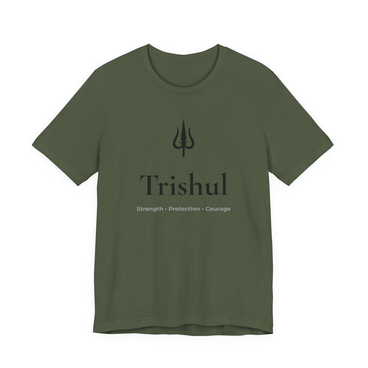 Trishul T-Shirt | Minimalist Line Art | Spiritual Unisex Shirt