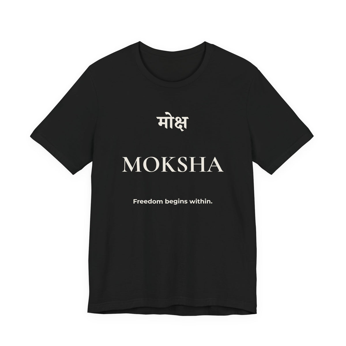 Moksha T-Shirt – Minimalistisches Sanskrit Design