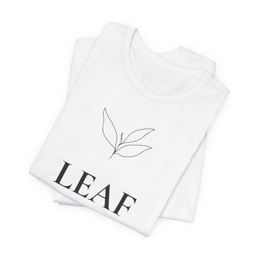 Leaf T-Shirt | Minimalist Line Art | Nature Inspired Shirt