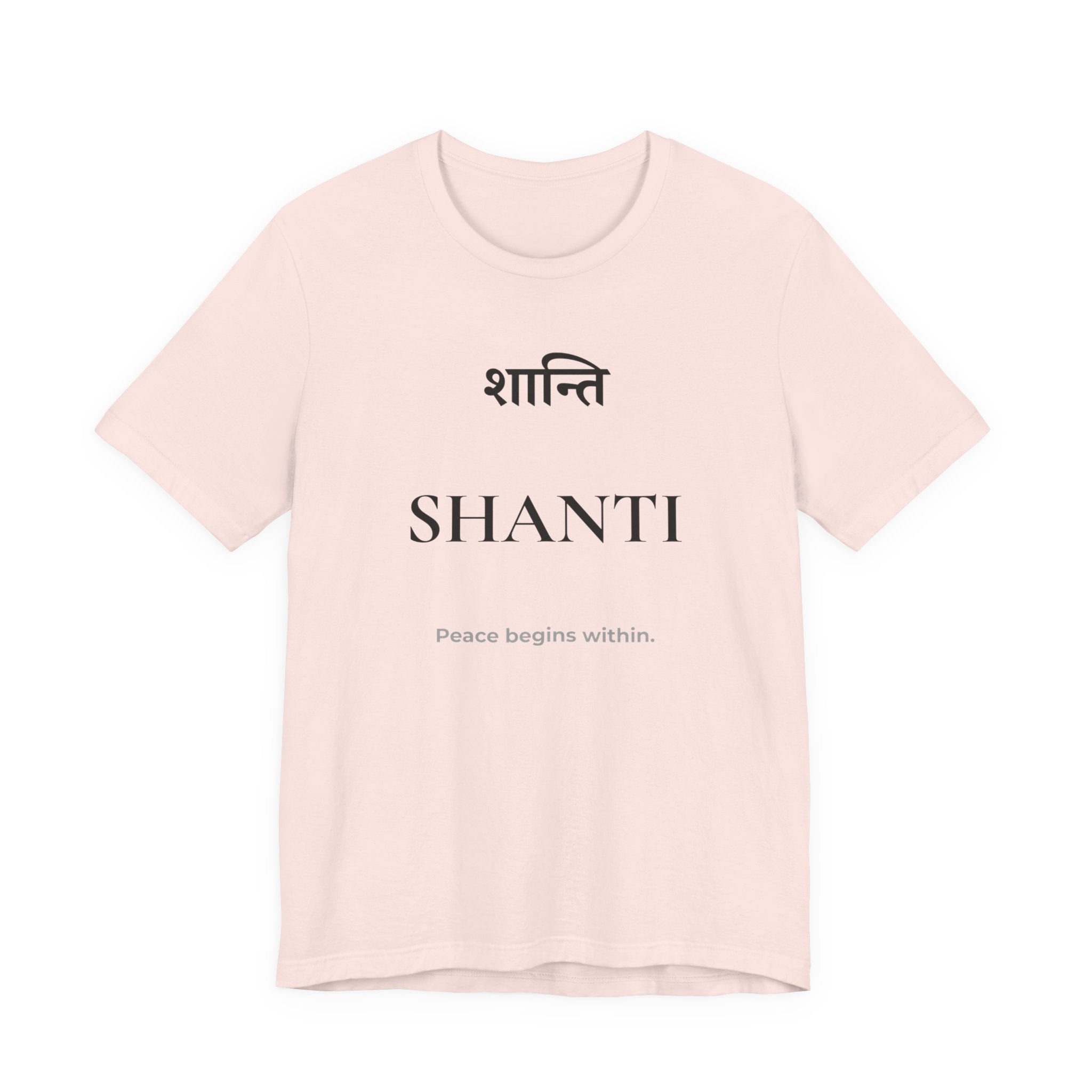 Shanti T-Shirt – Minimalistisches Sanskrit Design