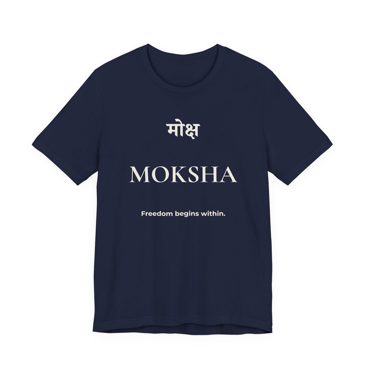 Moksha T-Shirt – Minimalistisches Sanskrit Design