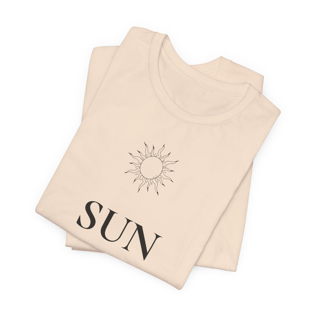 Sun T-Shirt | Minimalist Line Art | Positive Energy Shirt