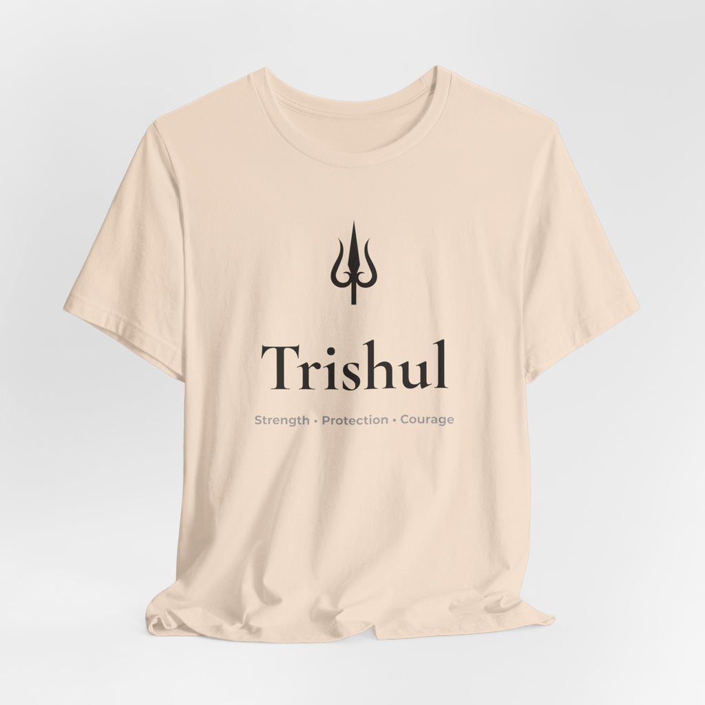 Trishul T-Shirt | Minimalist Line Art | Spiritual Unisex Shirt