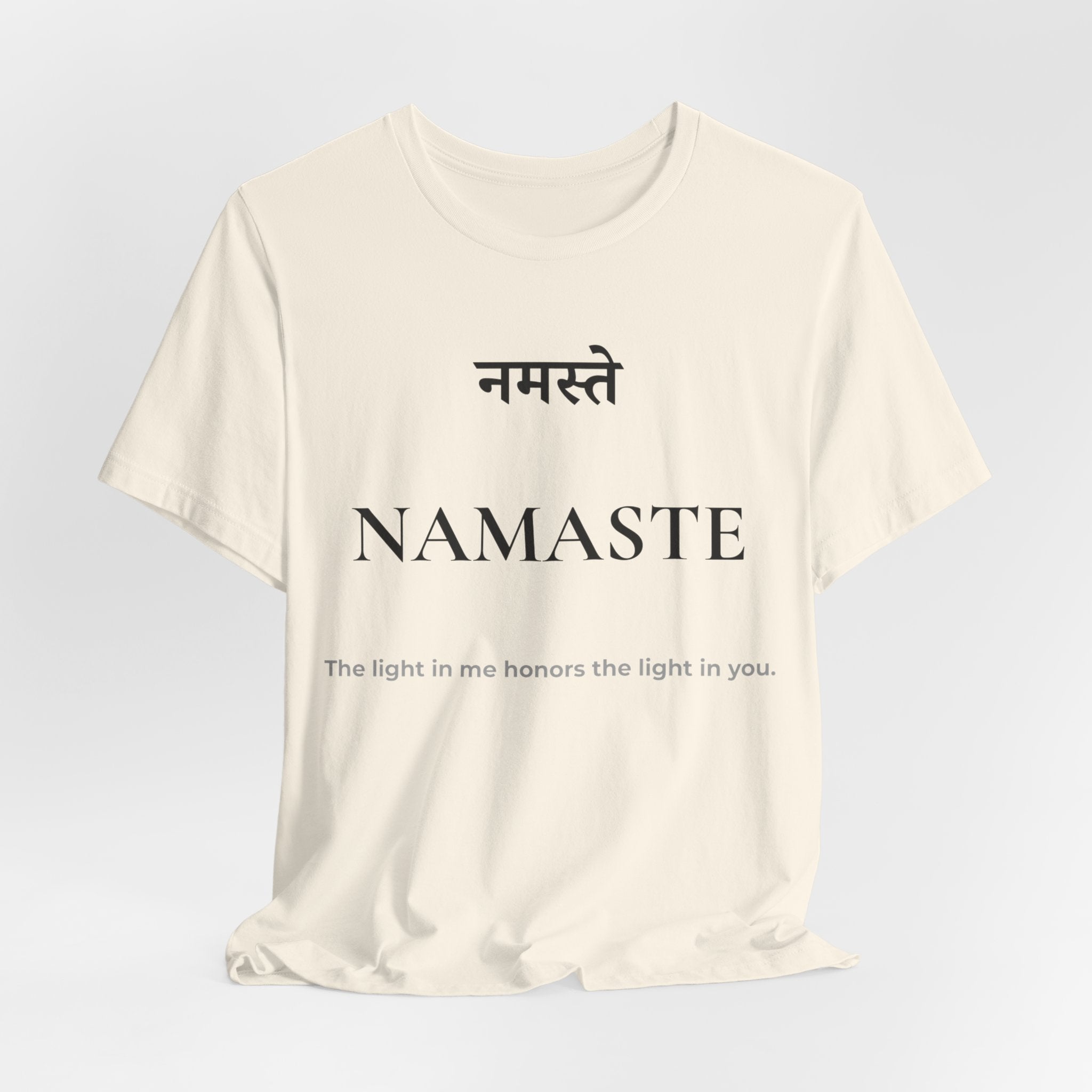 Namaste T-Shirt – Minimalistisches Sanskrit Design
