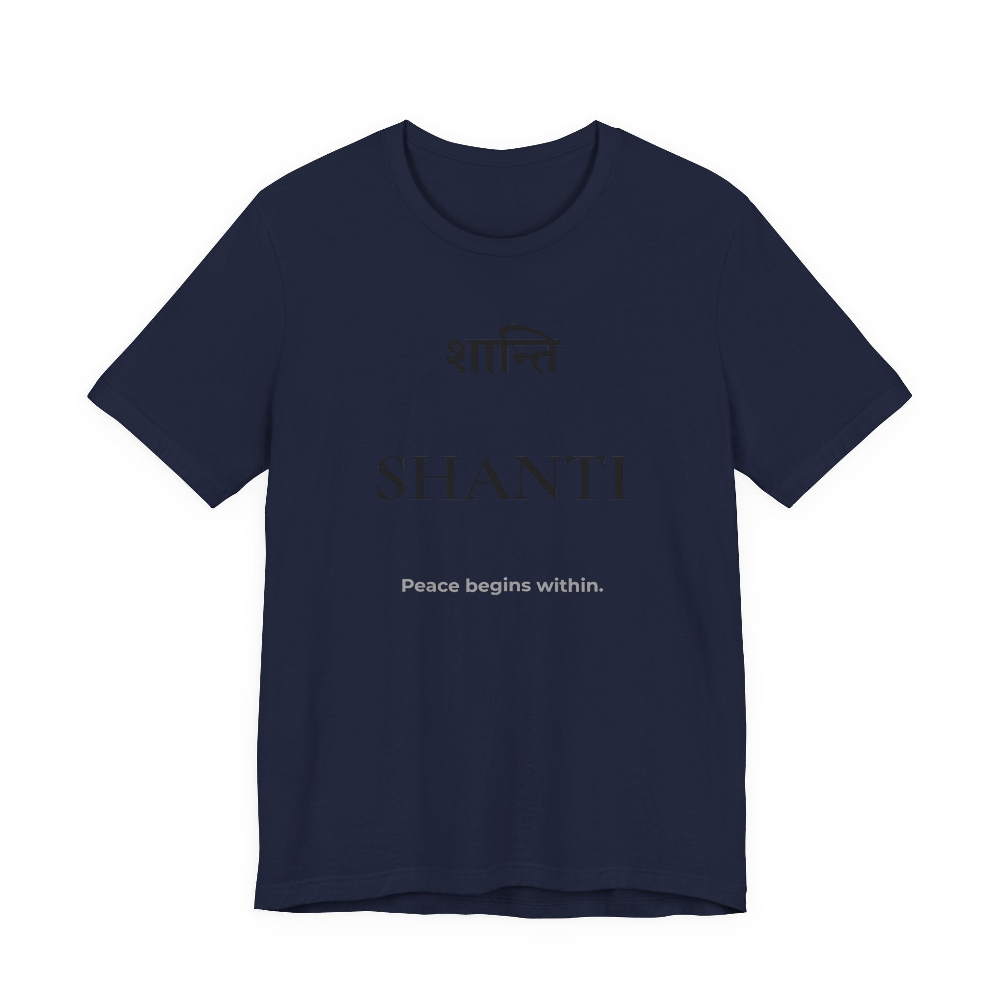 Shanti T-Shirt – Minimalistisches Sanskrit Design