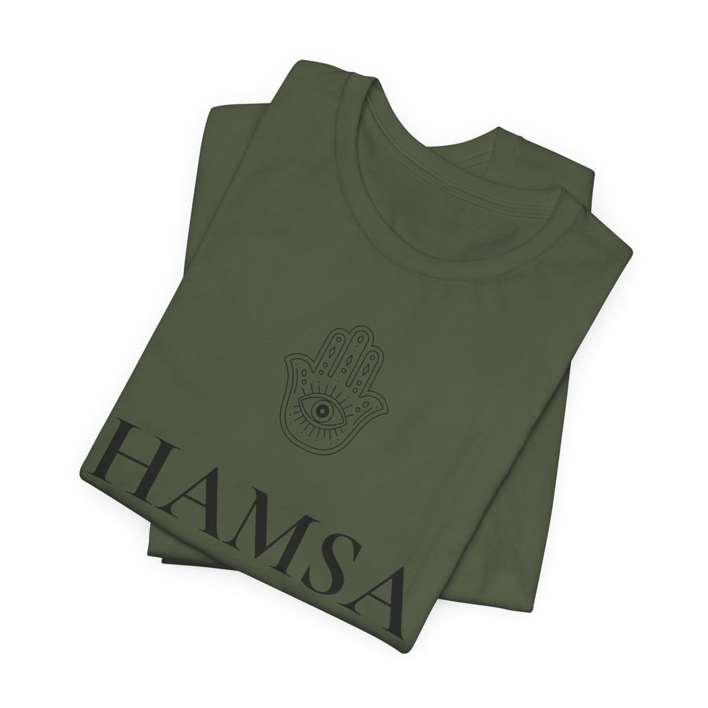 Hamsa T-Shirt | Minimalist Line Art | Yoga & Meditation Shirt