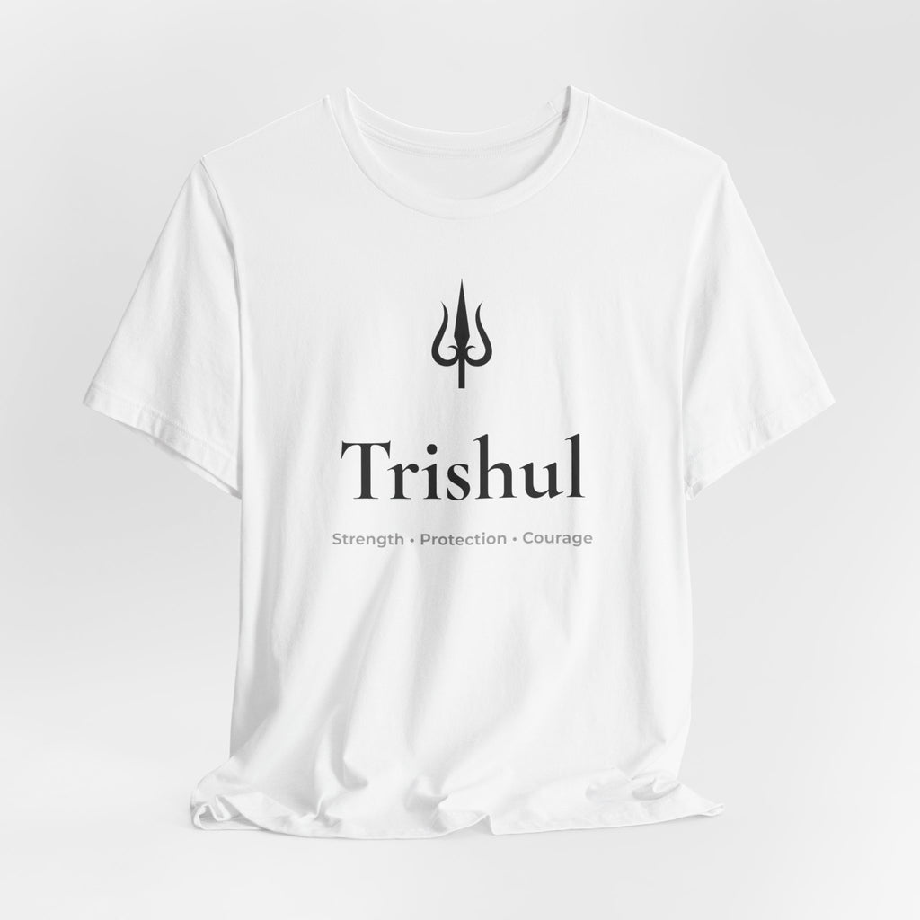 Trishul T-Shirt | Minimalist Line Art | Spiritual Unisex Shirt