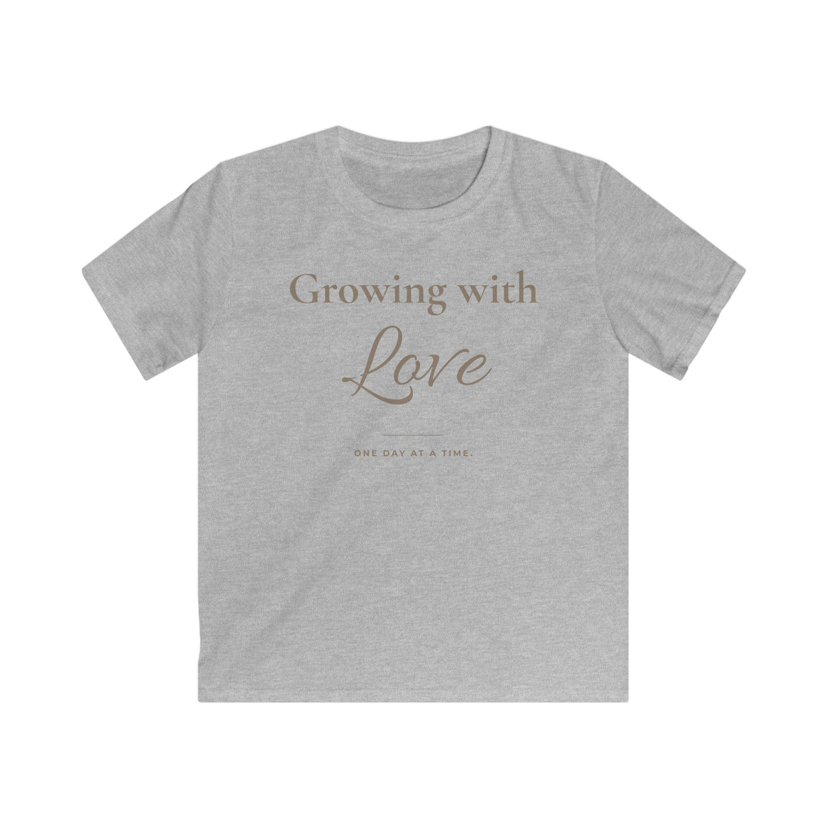 Growing with Love Kids T-Shirt | Minimalistisches Kinder-Shirt