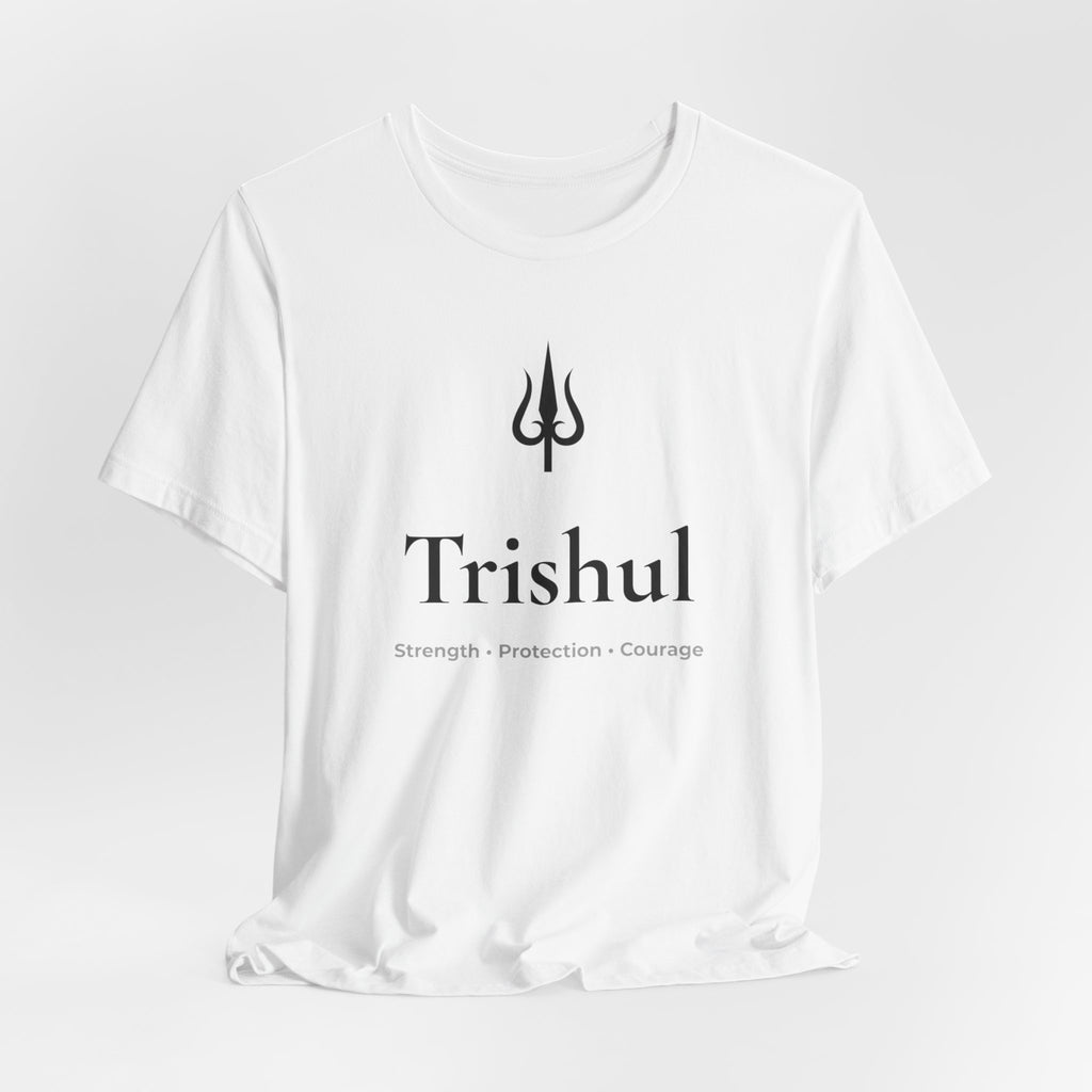 Trishul T-Shirt | Minimalist Line Art | Spiritual Unisex Shirt