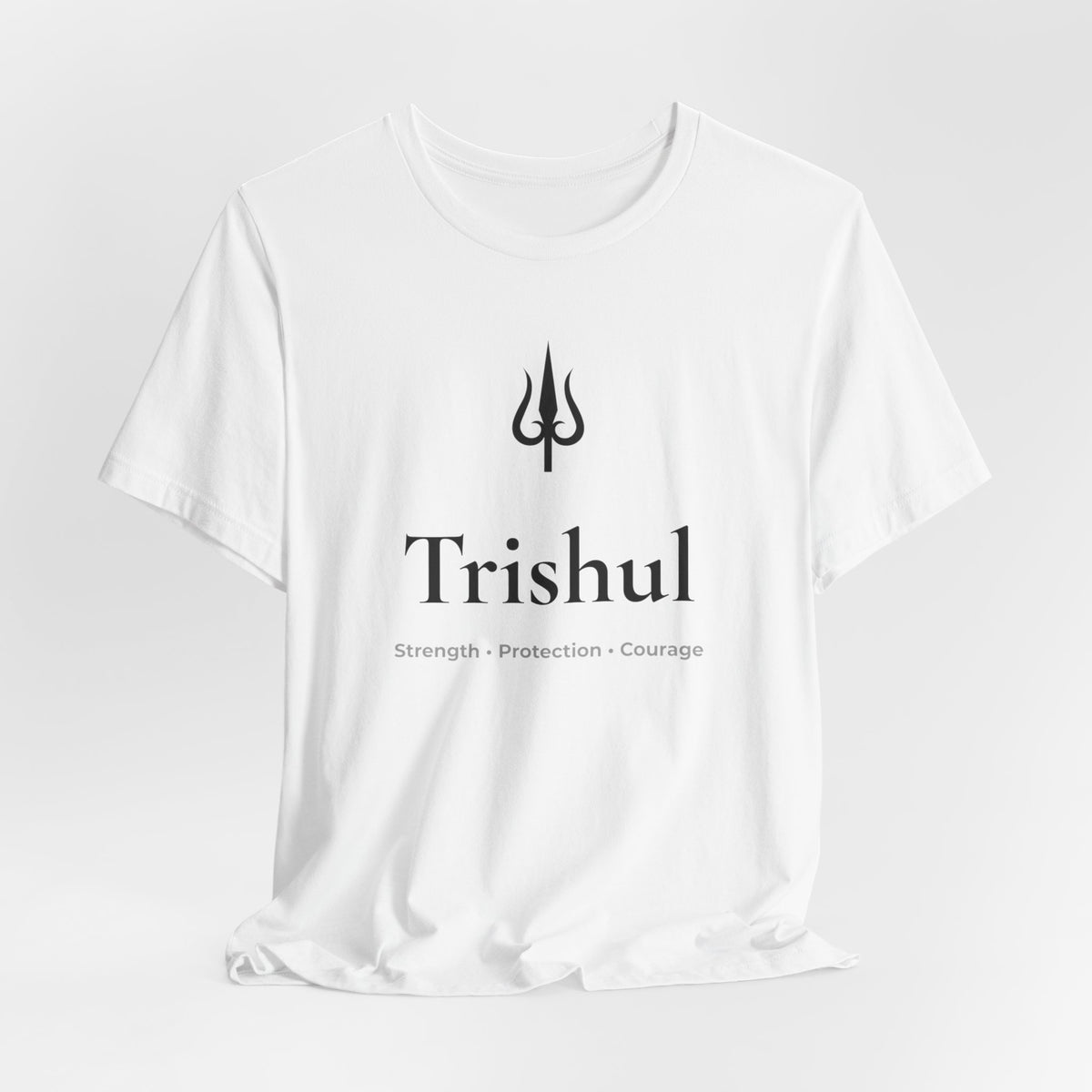 Trishul T-Shirt | Minimalist Line Art | Spiritual Unisex Shirt