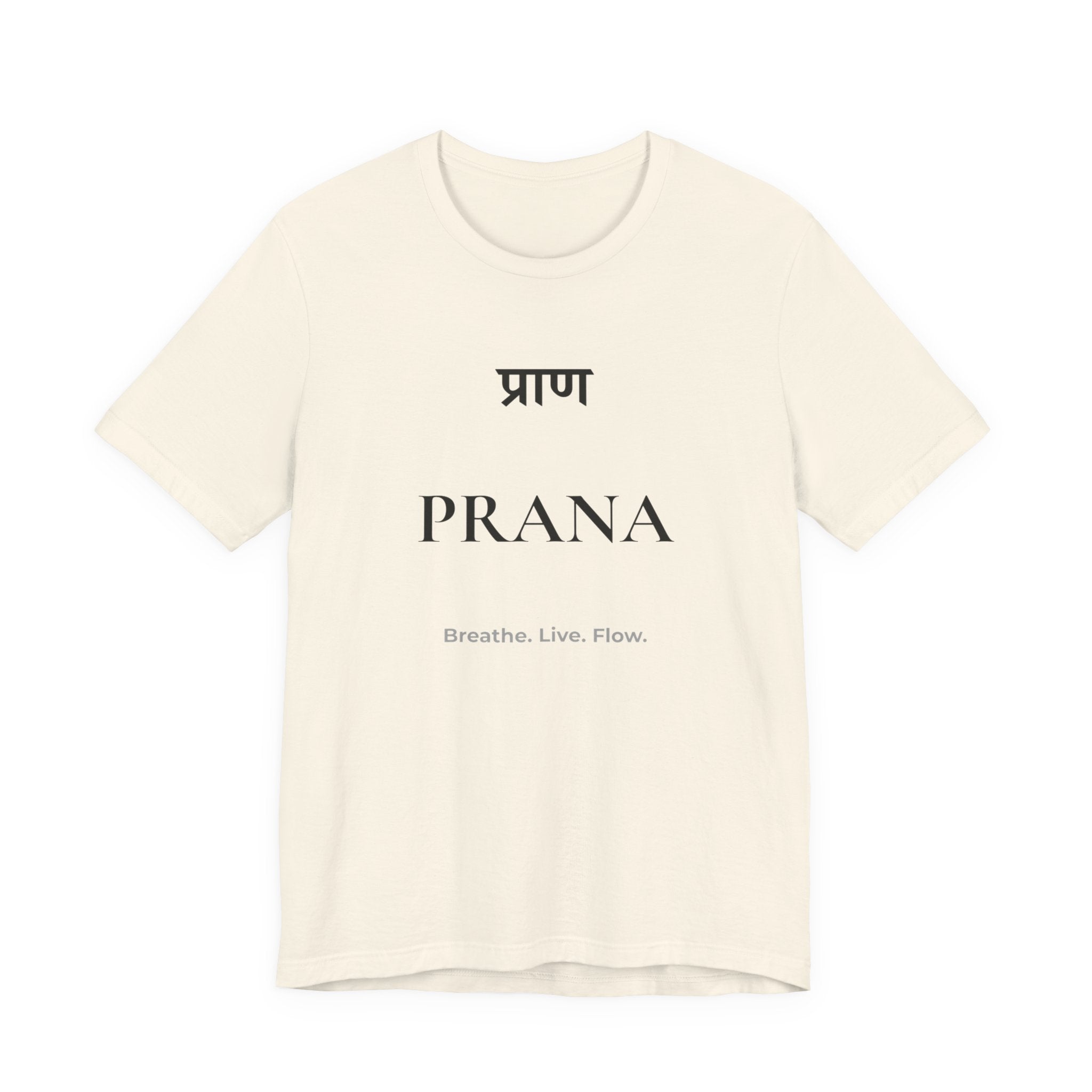 Prana T-Shirt – Minimalistisches Sanskrit Design