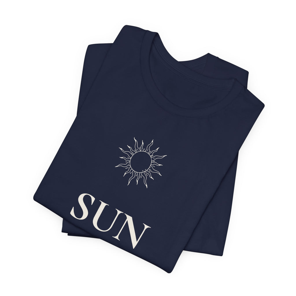 Sun T-Shirt | Minimalist Line Art | Positive Energy Shirt