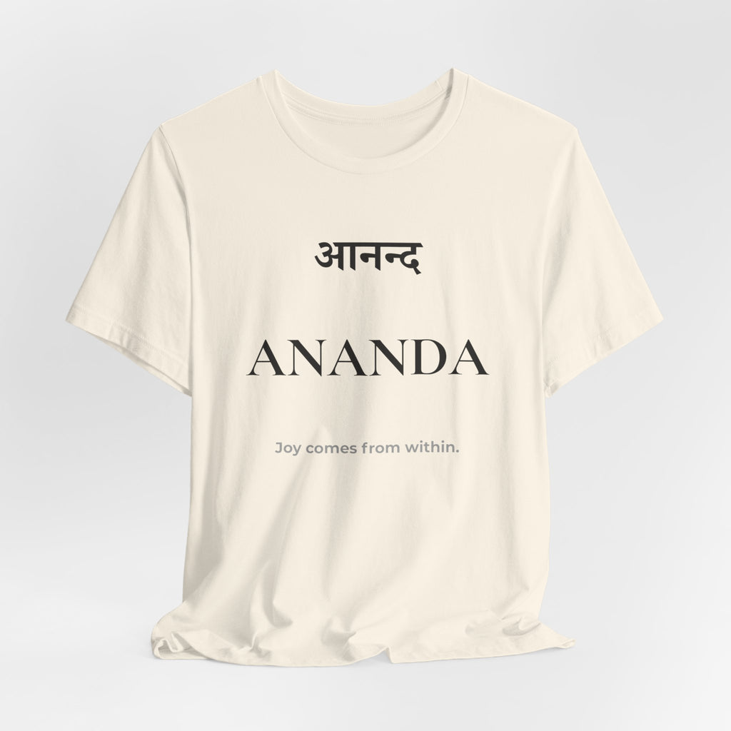Ananda T-Shirt – Minimalistisches Sanskrit Design