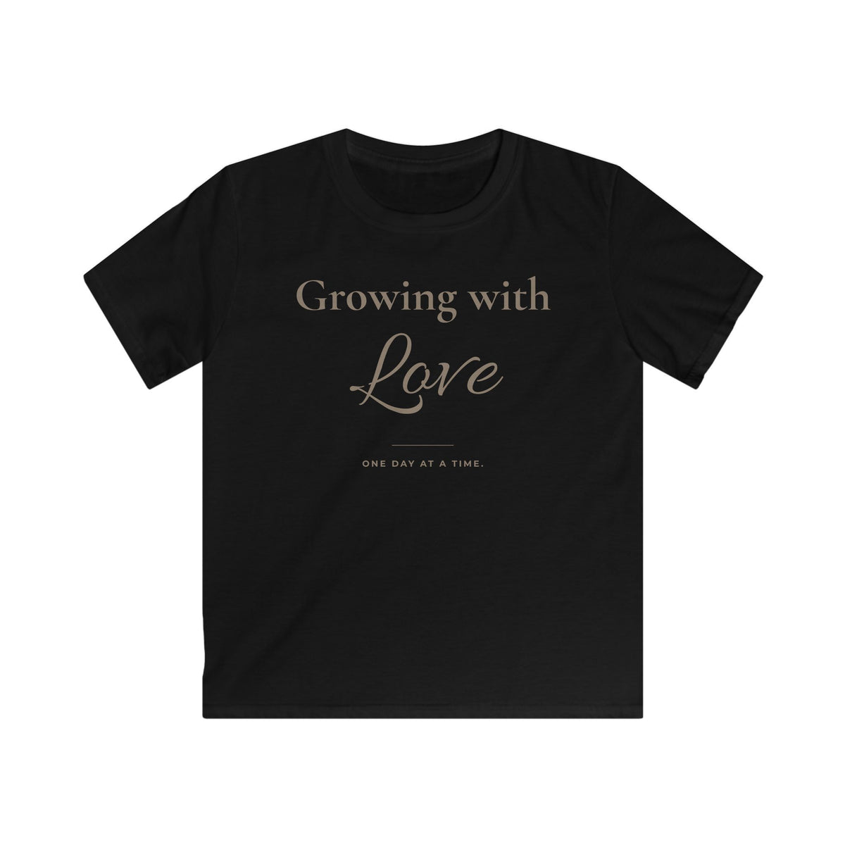 Growing with Love Kids T-Shirt | Minimalistisches Kinder-Shirt