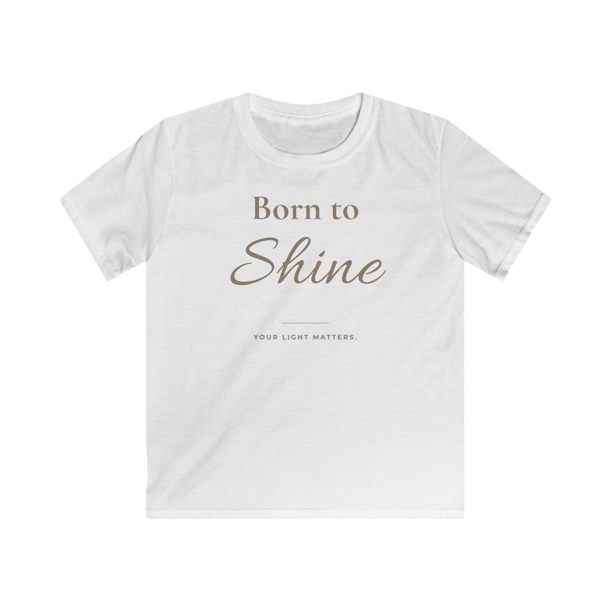 Born to Shine Kids T-Shirt | Minimalistisches Kinder-Shirt