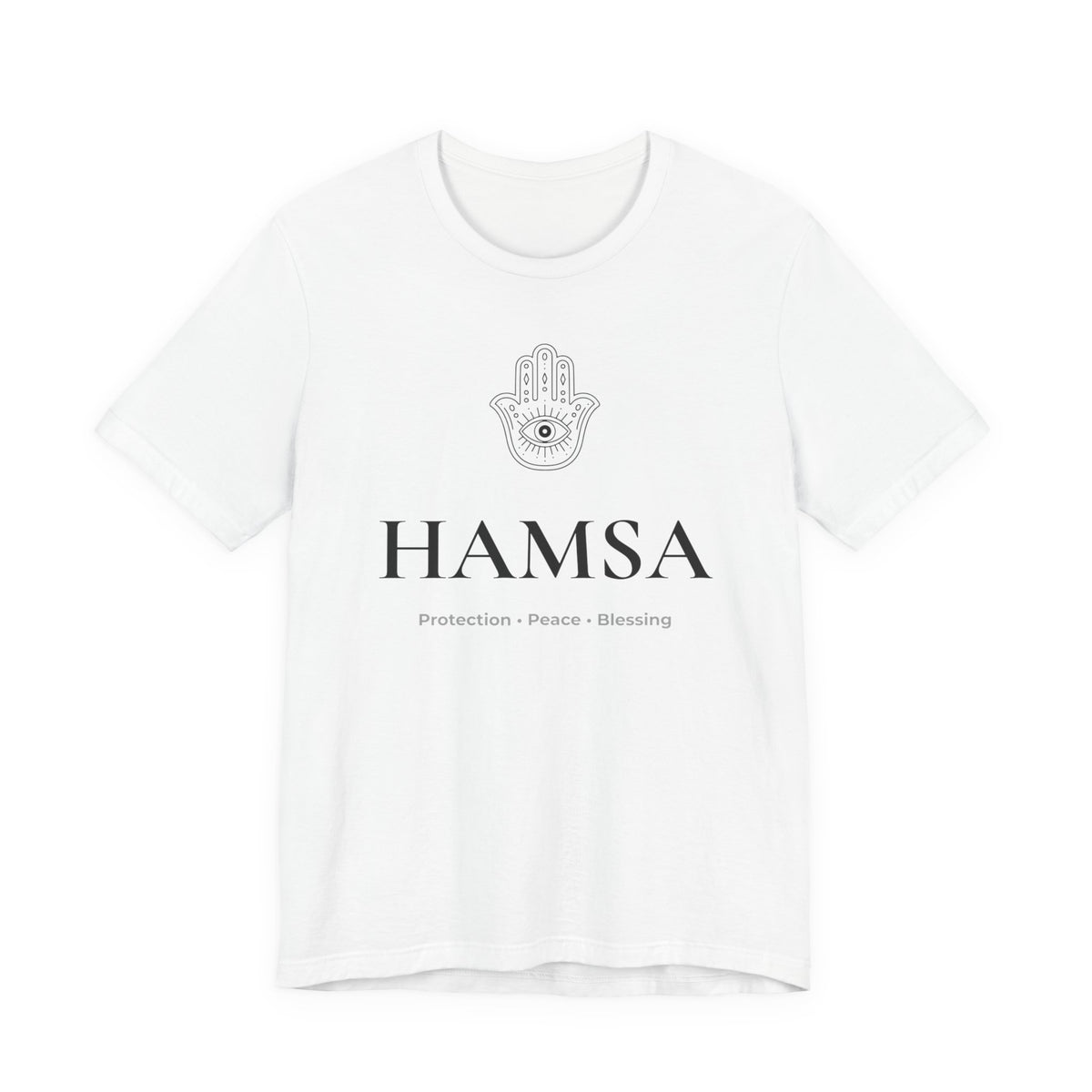 Hamsa T-Shirt | Minimalist Line Art | Yoga & Meditation Shirt