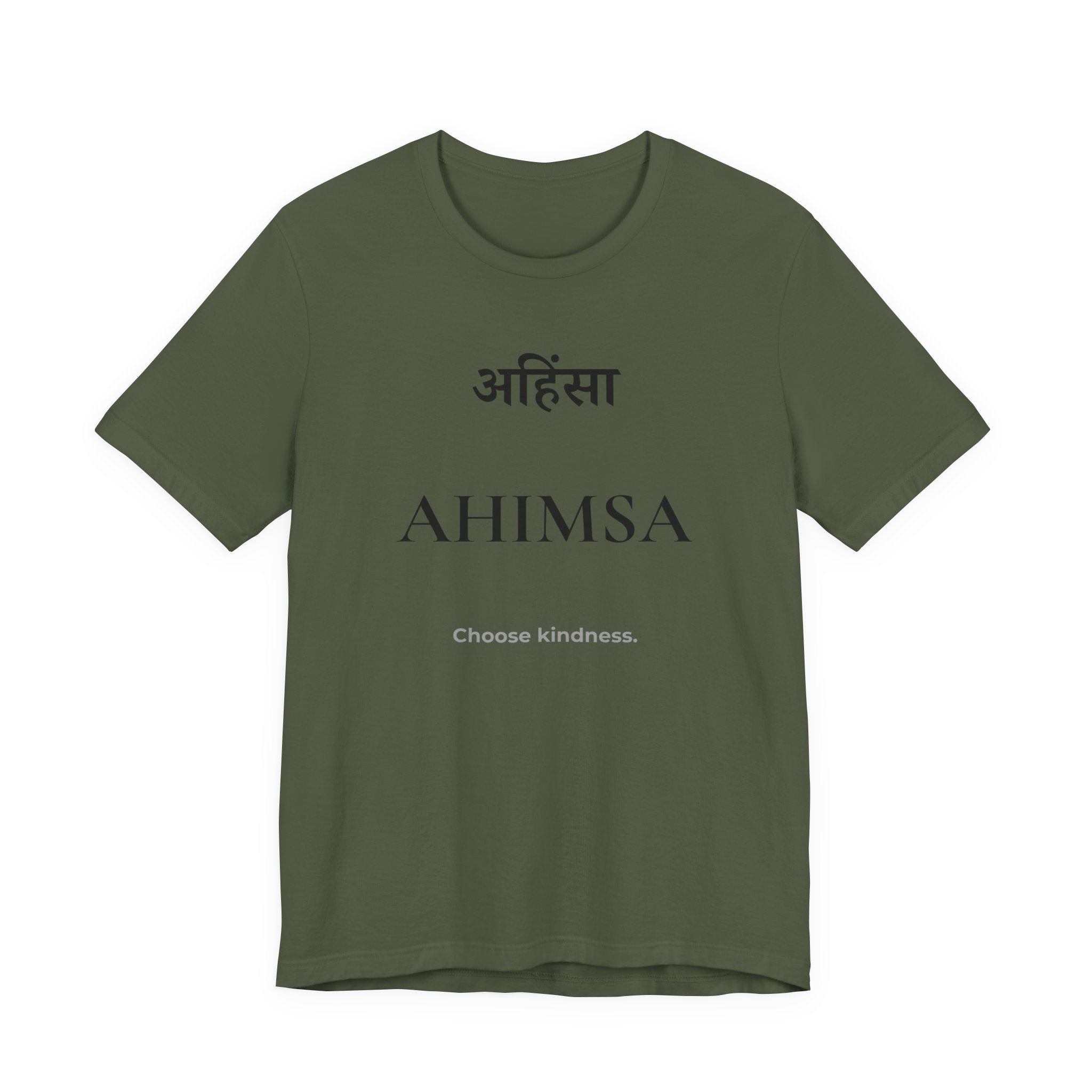 Ahimsa T-Shirt – Minimalistisches Sanskrit Design