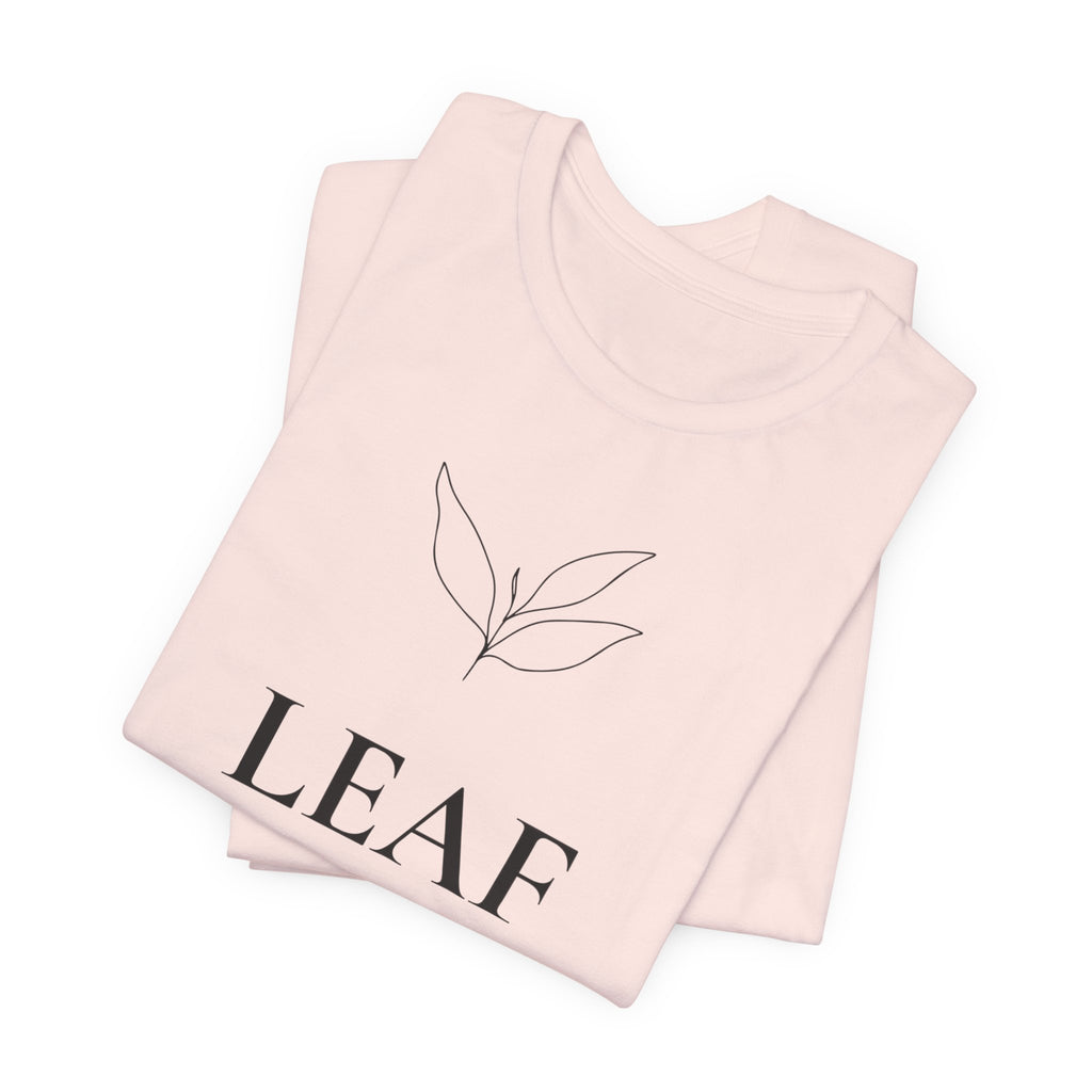 Leaf T-Shirt | Minimalist Line Art | Nature Inspired Shirt
