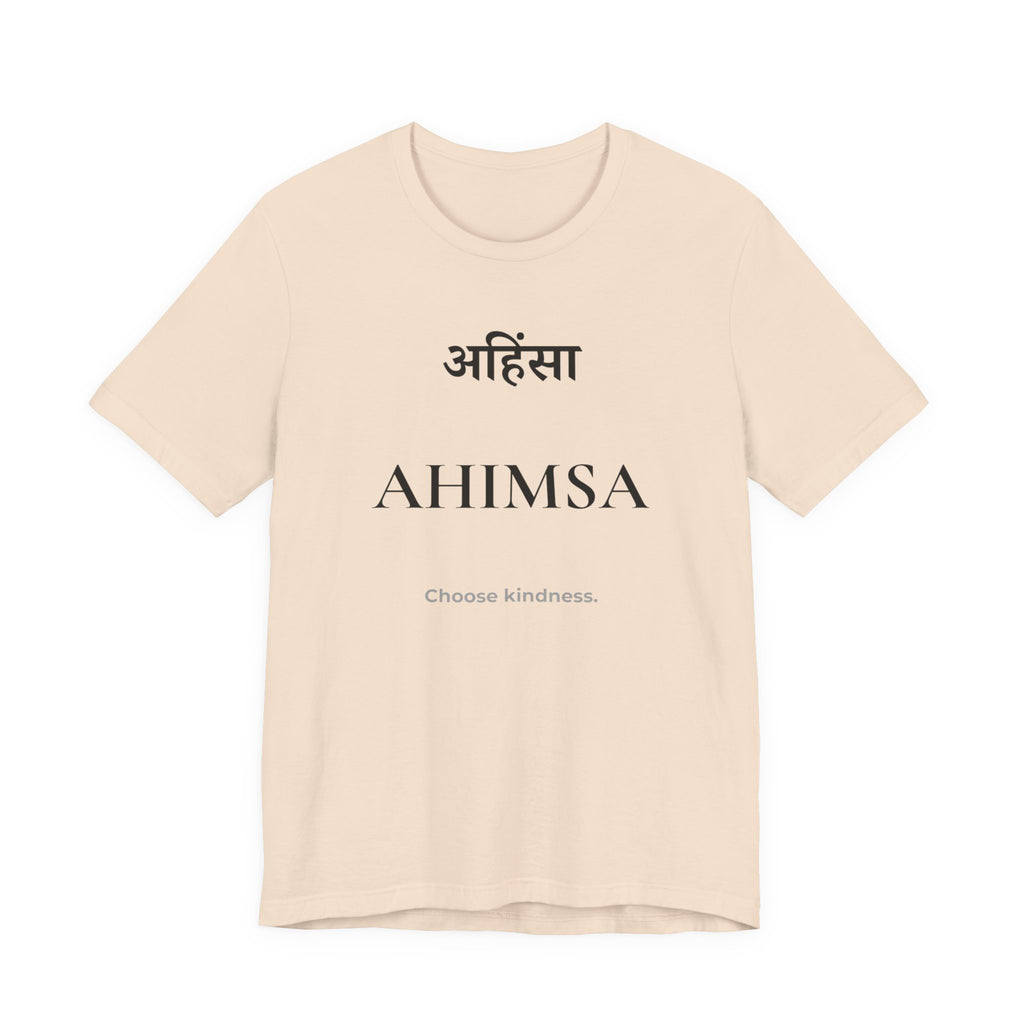 Ahimsa T-Shirt – Minimalistisches Sanskrit Design
