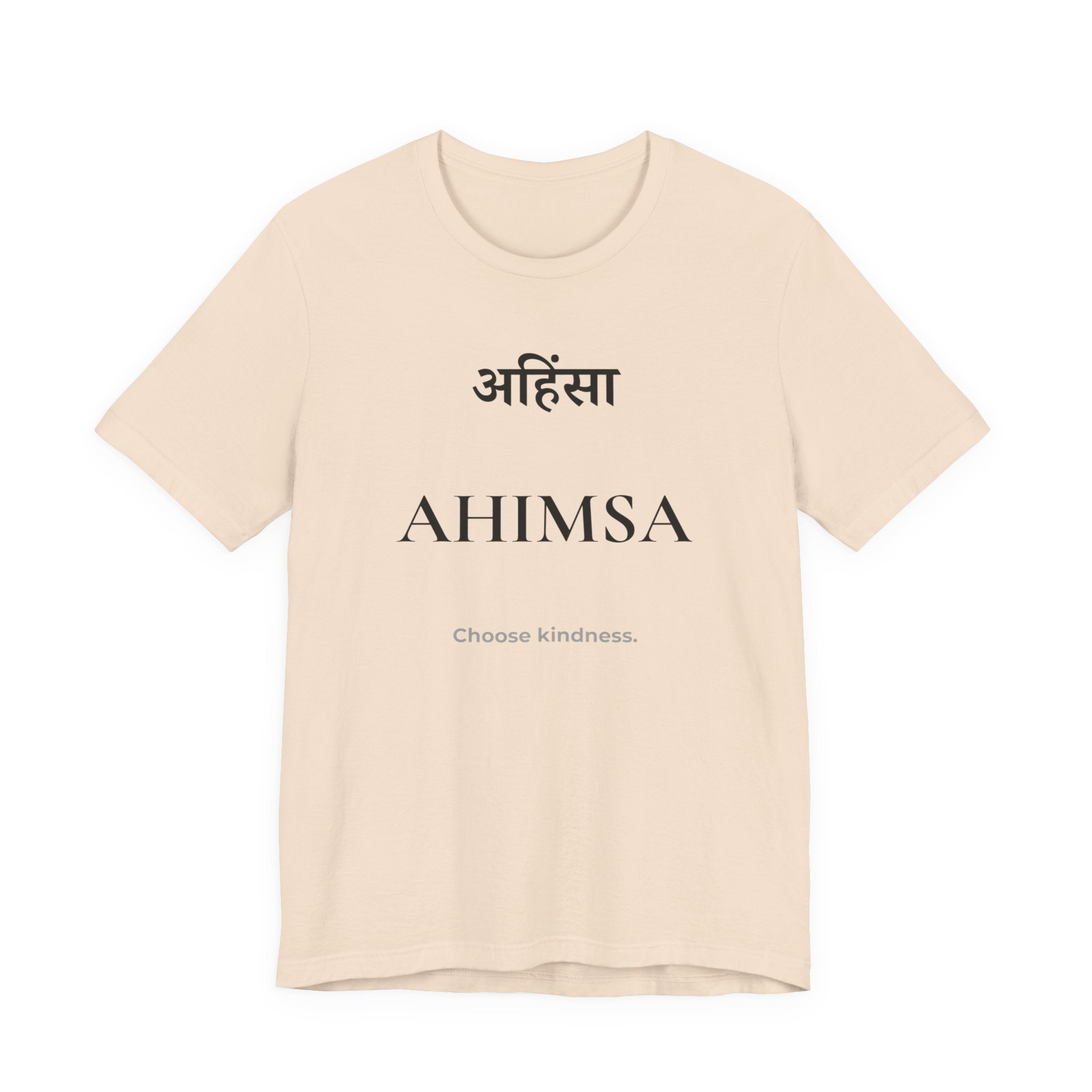 Ahimsa T-Shirt – Minimalistisches Sanskrit Design