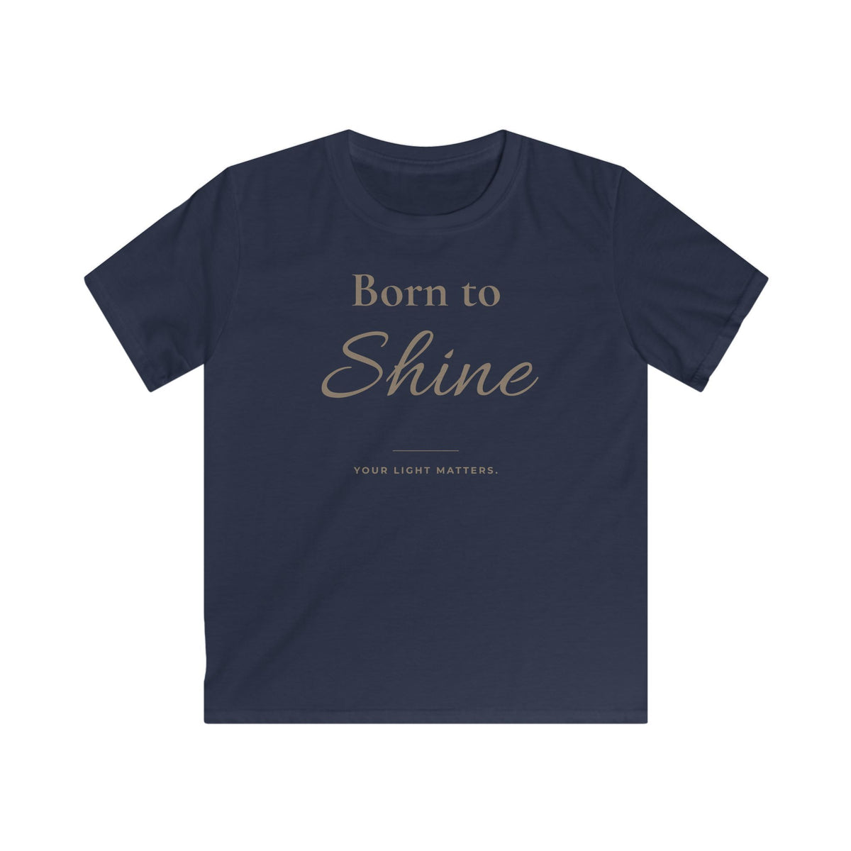 Born to Shine Kids T-Shirt | Minimalistisches Kinder-Shirt