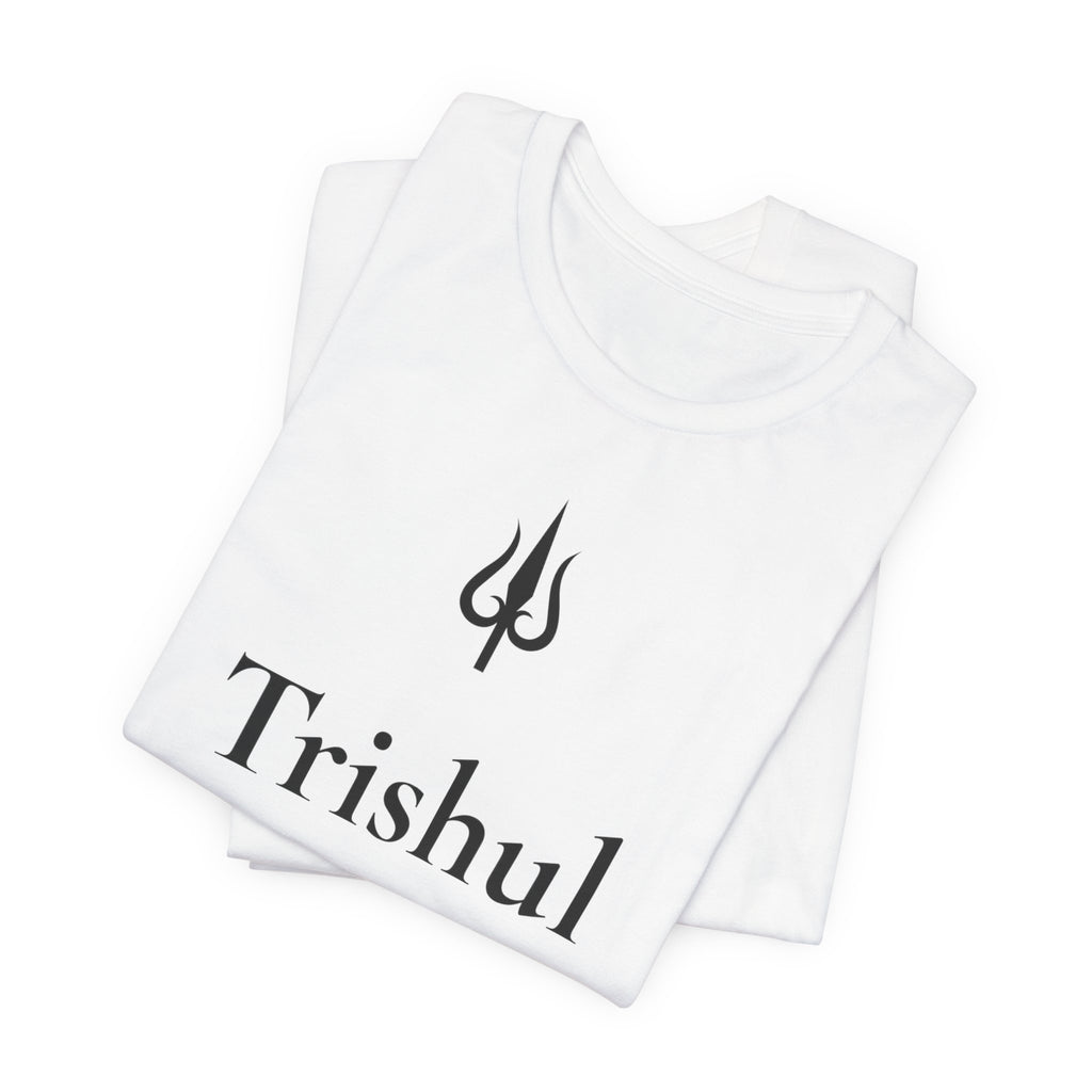 Trishul T-Shirt | Minimalist Line Art | Spiritual Unisex Shirt