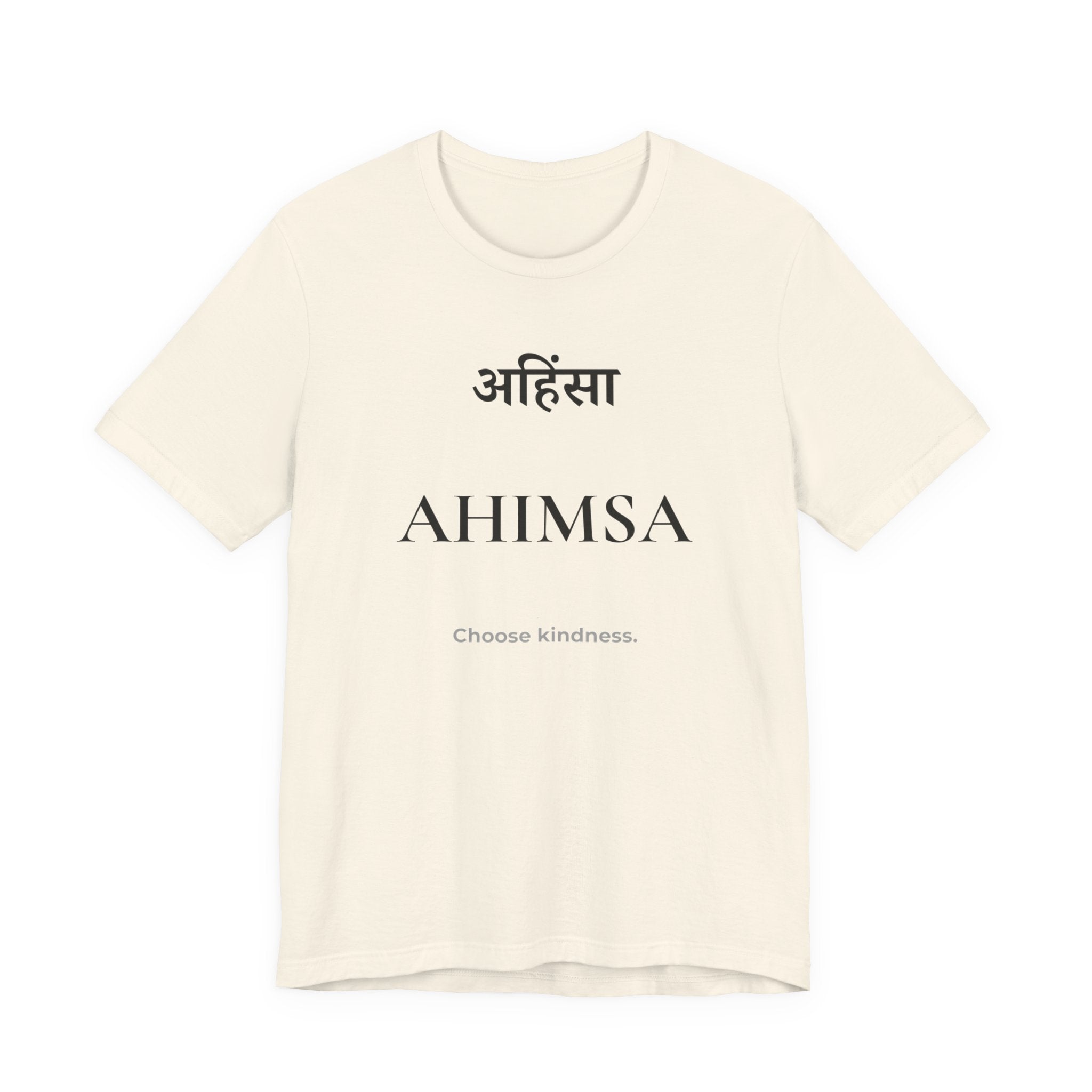 Ahimsa T-Shirt – Minimalistisches Sanskrit Design