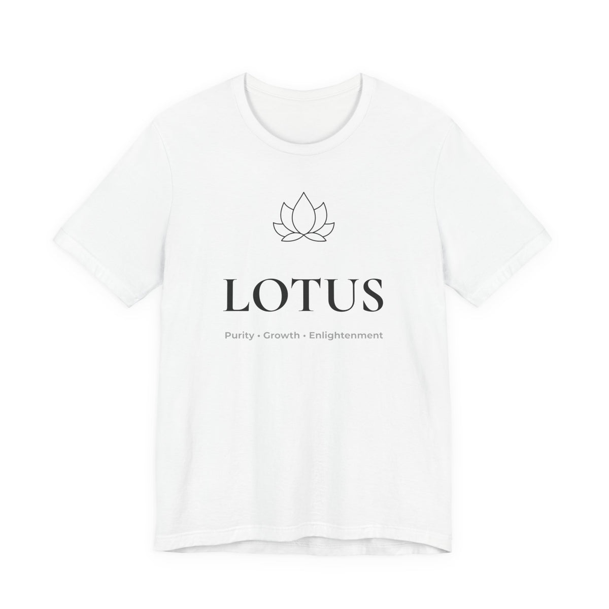 Lotus T-Shirt | Minimalist Line Art | Yoga & Meditation Shirt