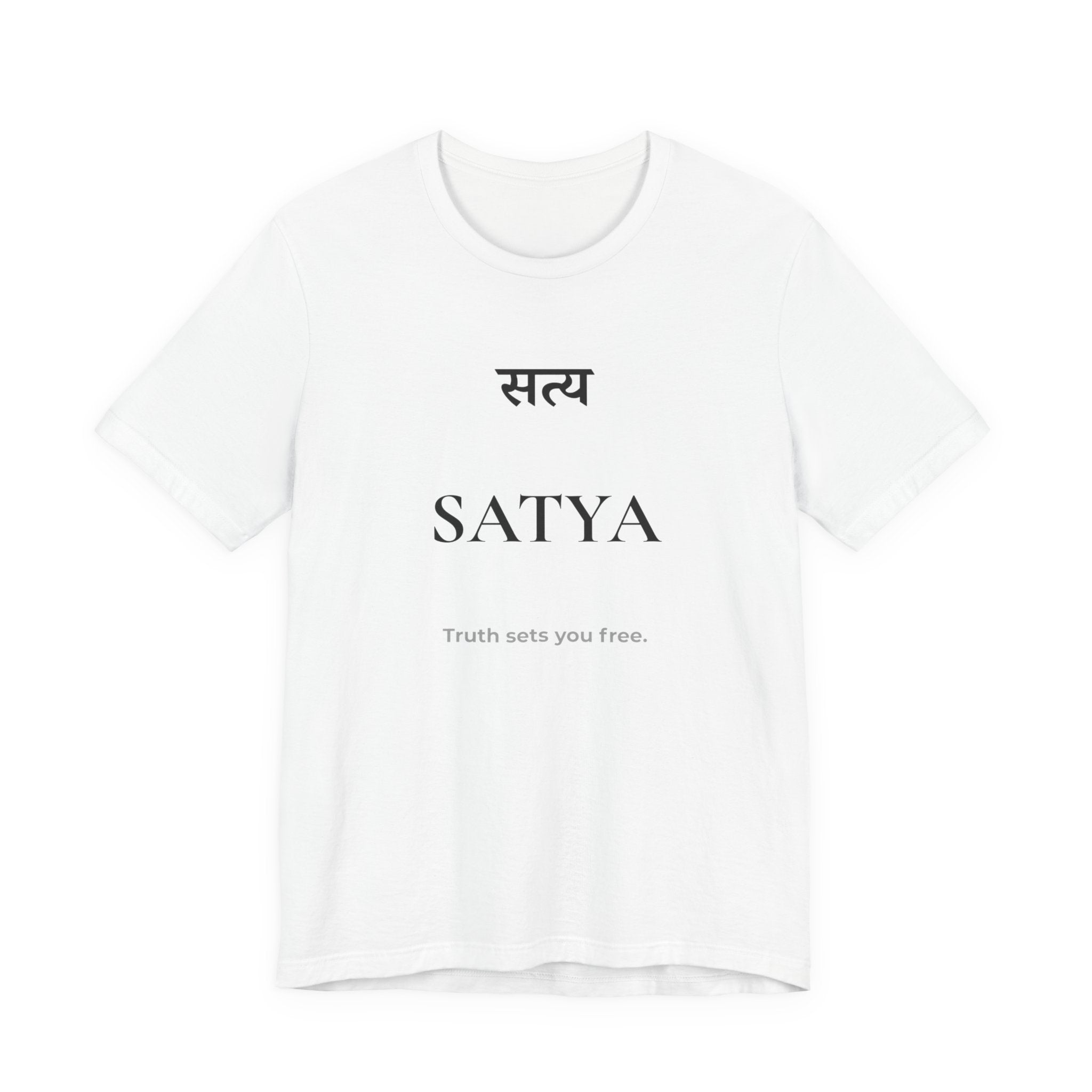 Satya T-Shirt – Minimalistisches Sanskrit Design
