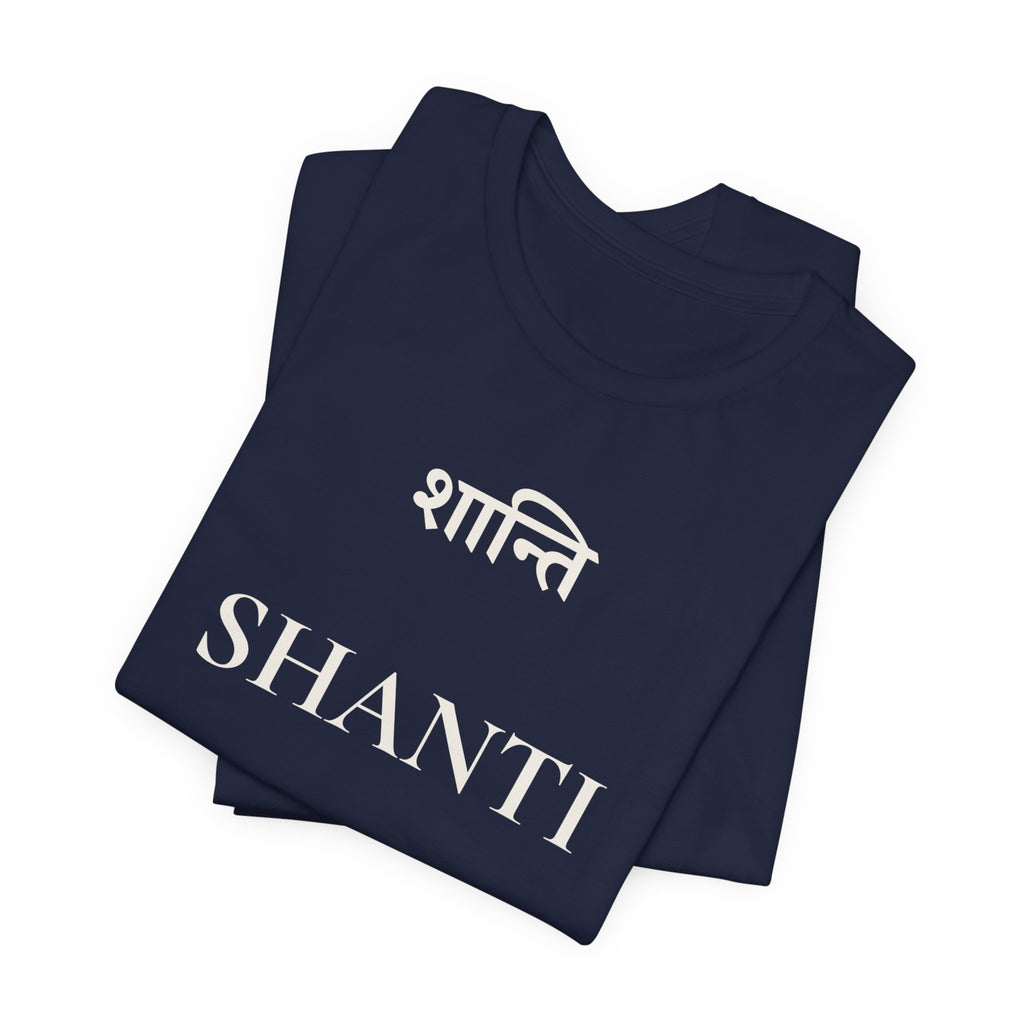 Shanti T-Shirt – Minimalistisches Sanskrit Design