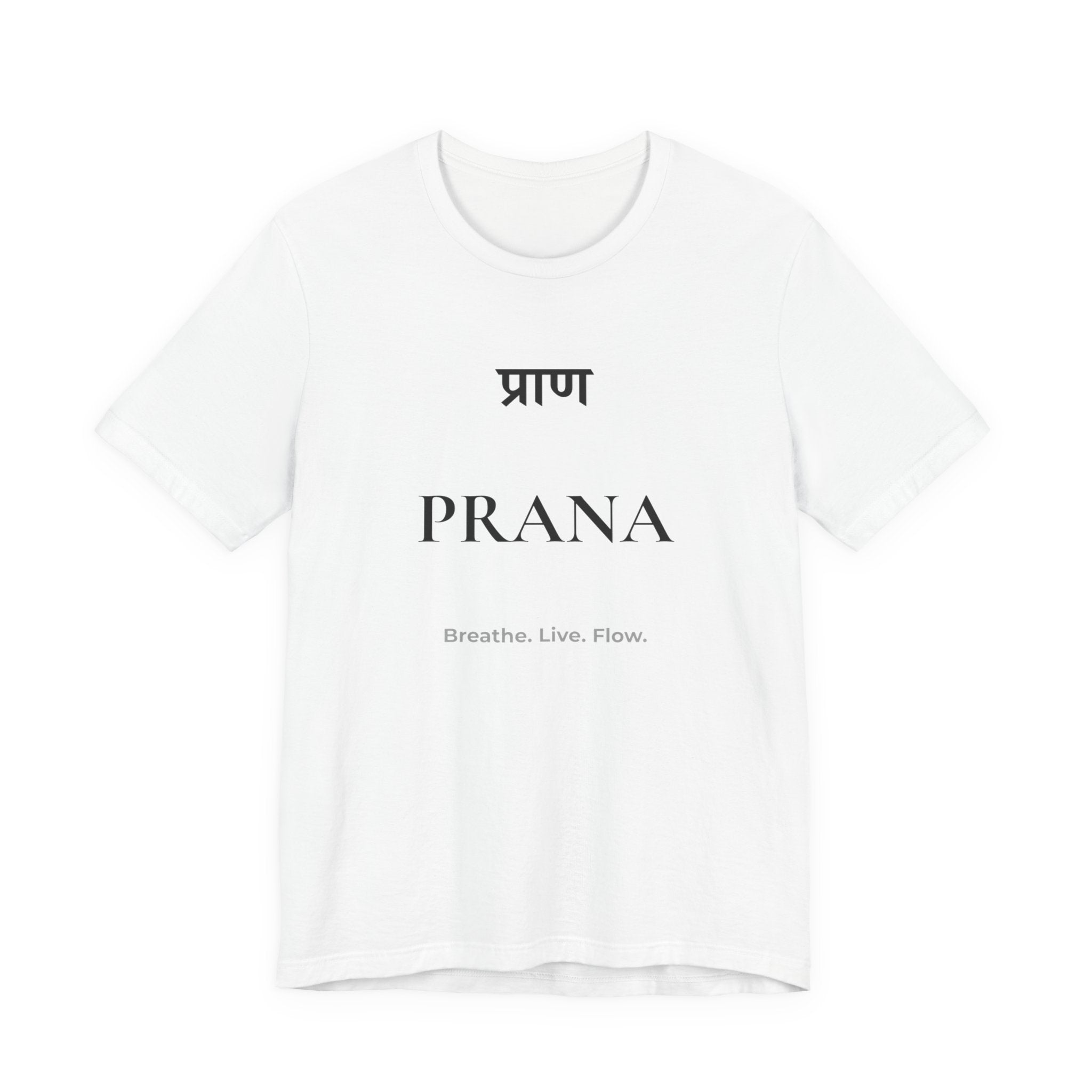 Prana T-Shirt – Minimalistisches Sanskrit Design