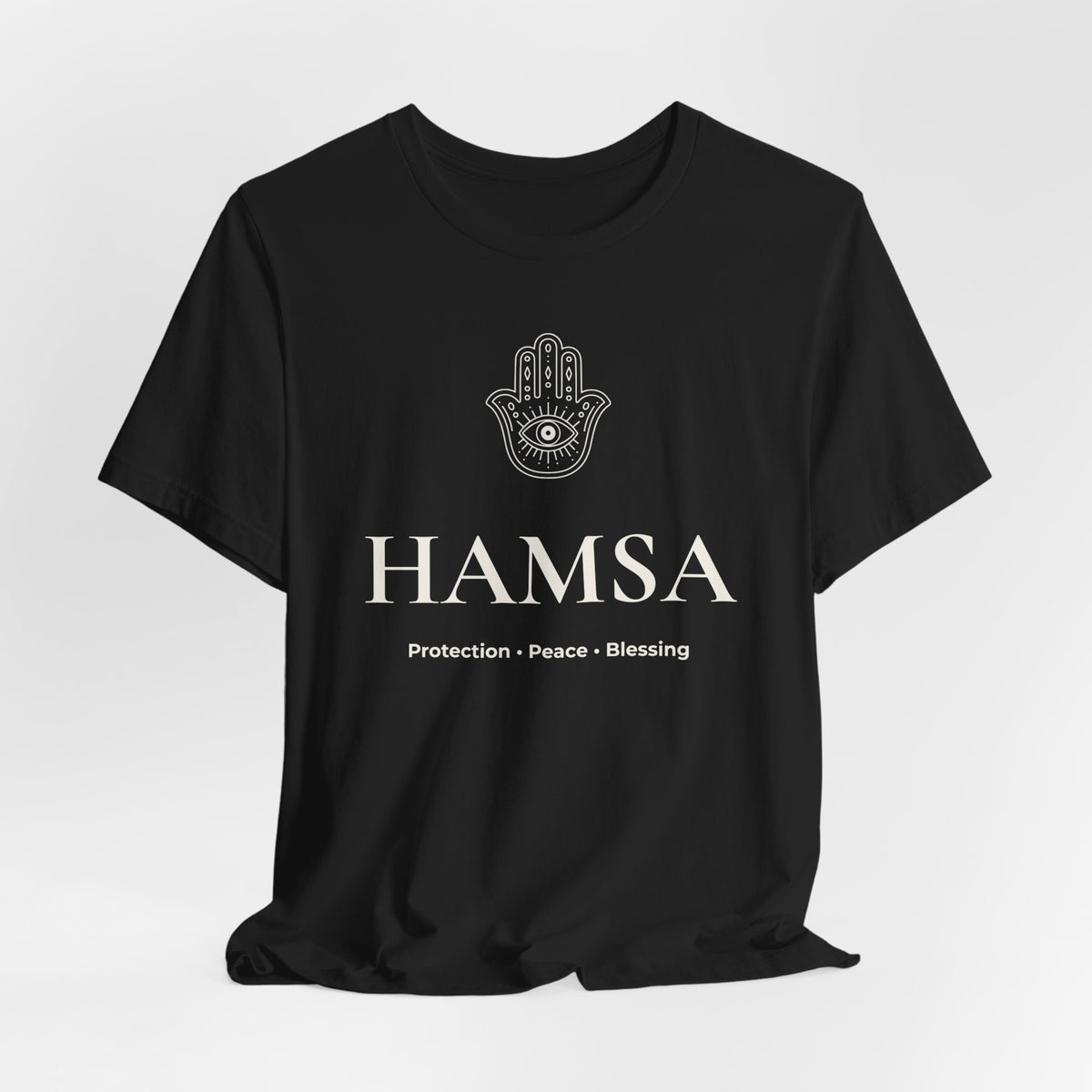 Hamsa T-Shirt | Minimalist Line Art | Yoga & Meditation Shirt
