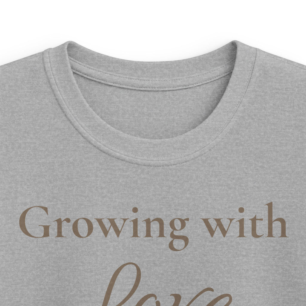 Growing with Love Kids T-Shirt | Minimalistisches Kinder-Shirt