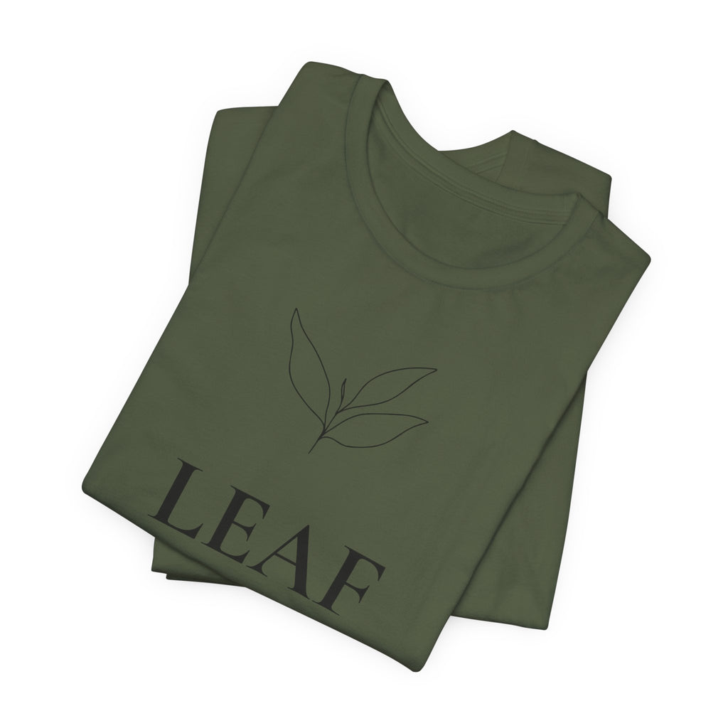 Leaf T-Shirt | Minimalist Line Art | Nature Inspired Shirt