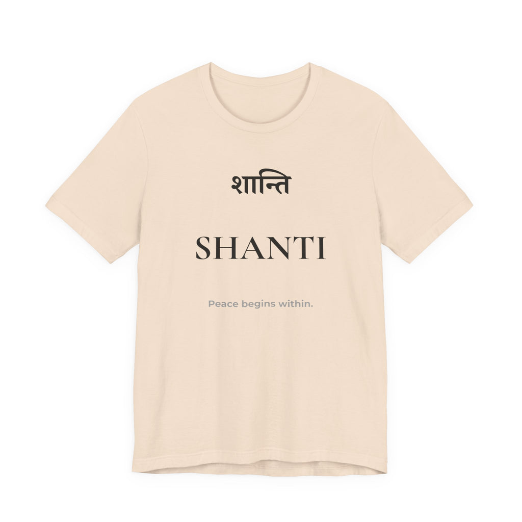 Shanti T-Shirt – Minimalistisches Sanskrit Design