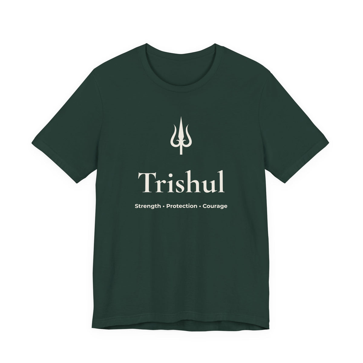 Trishul T-Shirt | Minimalist Line Art | Spiritual Unisex Shirt