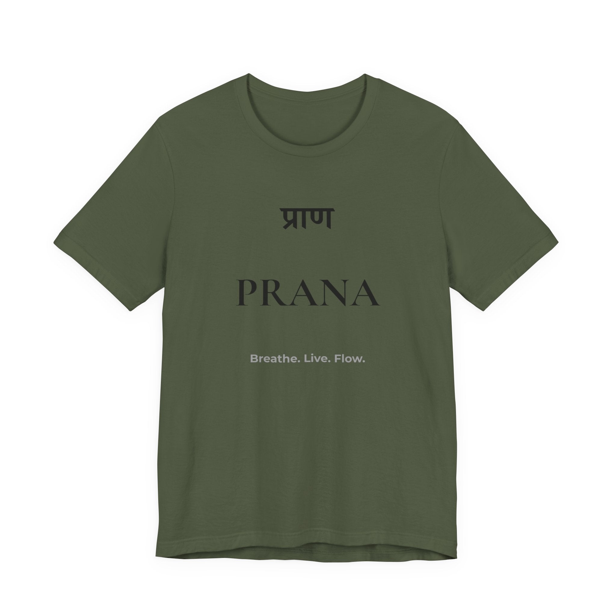 Prana T-Shirt – Minimalistisches Sanskrit Design
