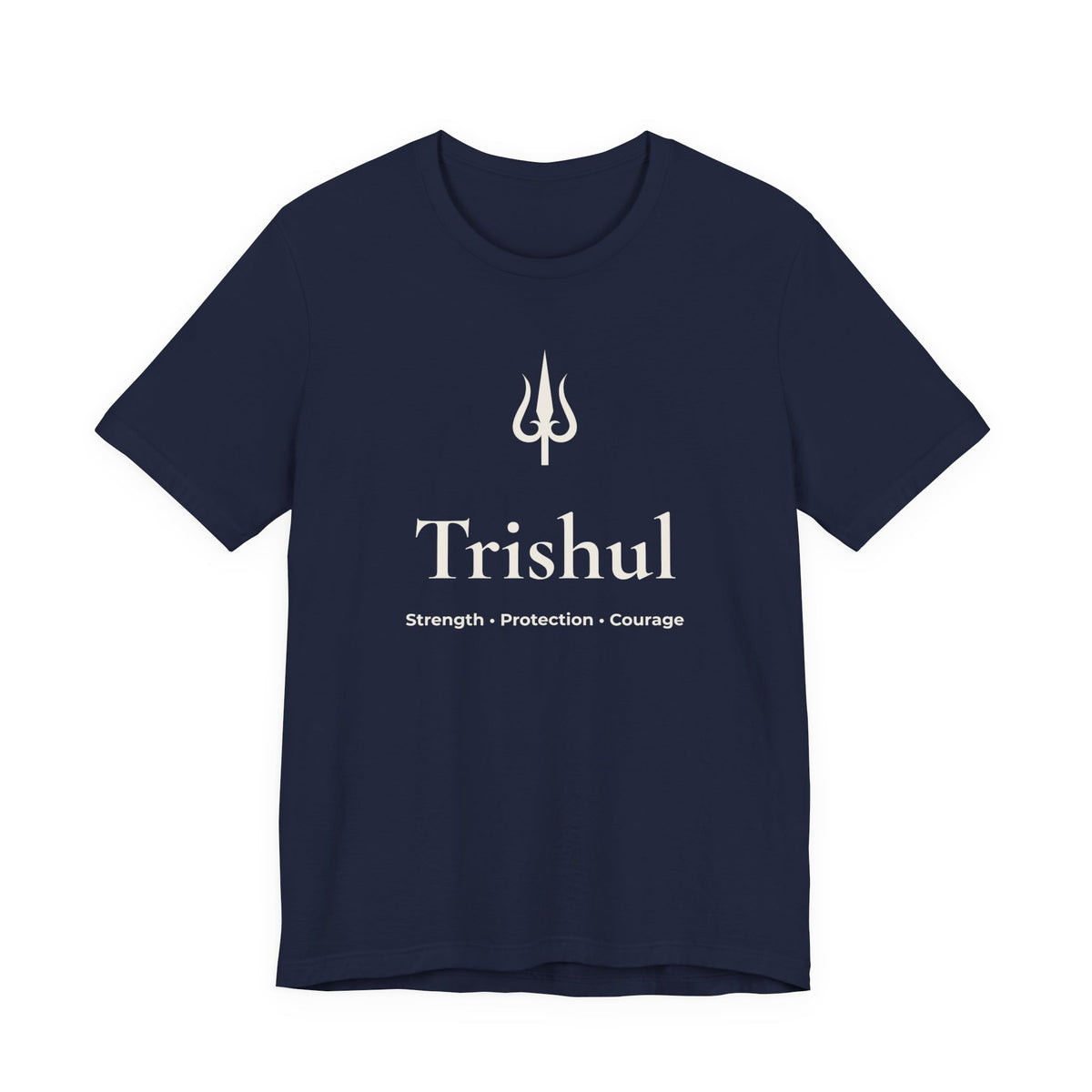 Trishul T-Shirt | Minimalist Line Art | Spiritual Unisex Shirt