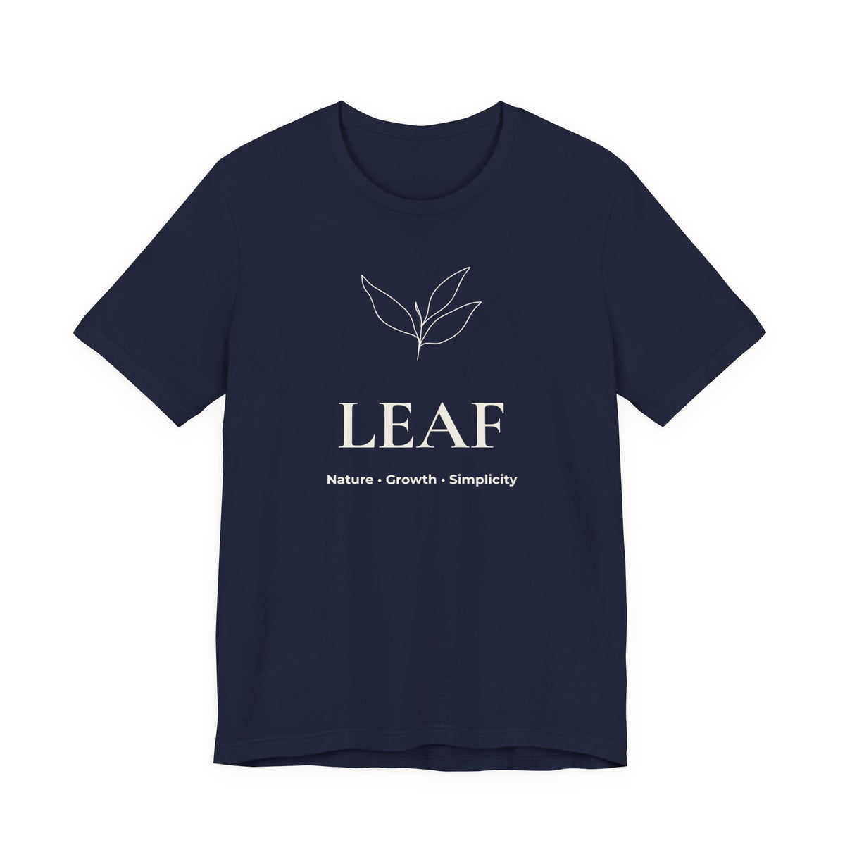 Leaf T-Shirt | Minimalist Line Art | Nature Inspired Shirt