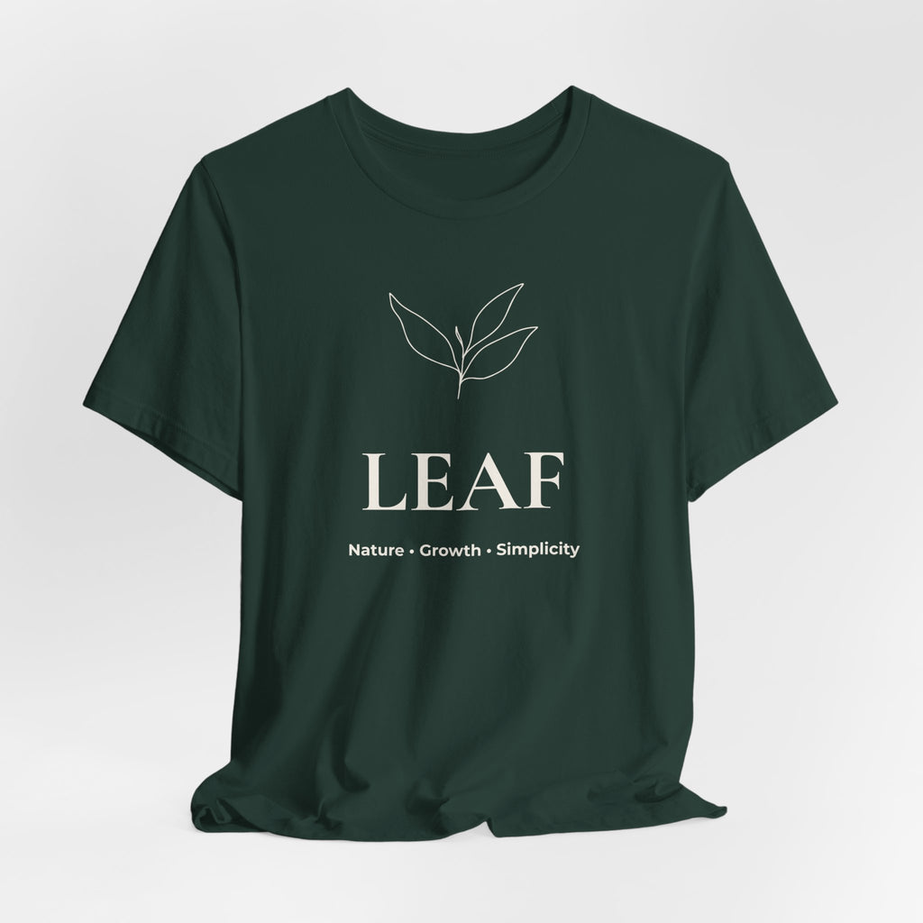 Leaf T-Shirt | Minimalist Line Art | Nature Inspired Shirt