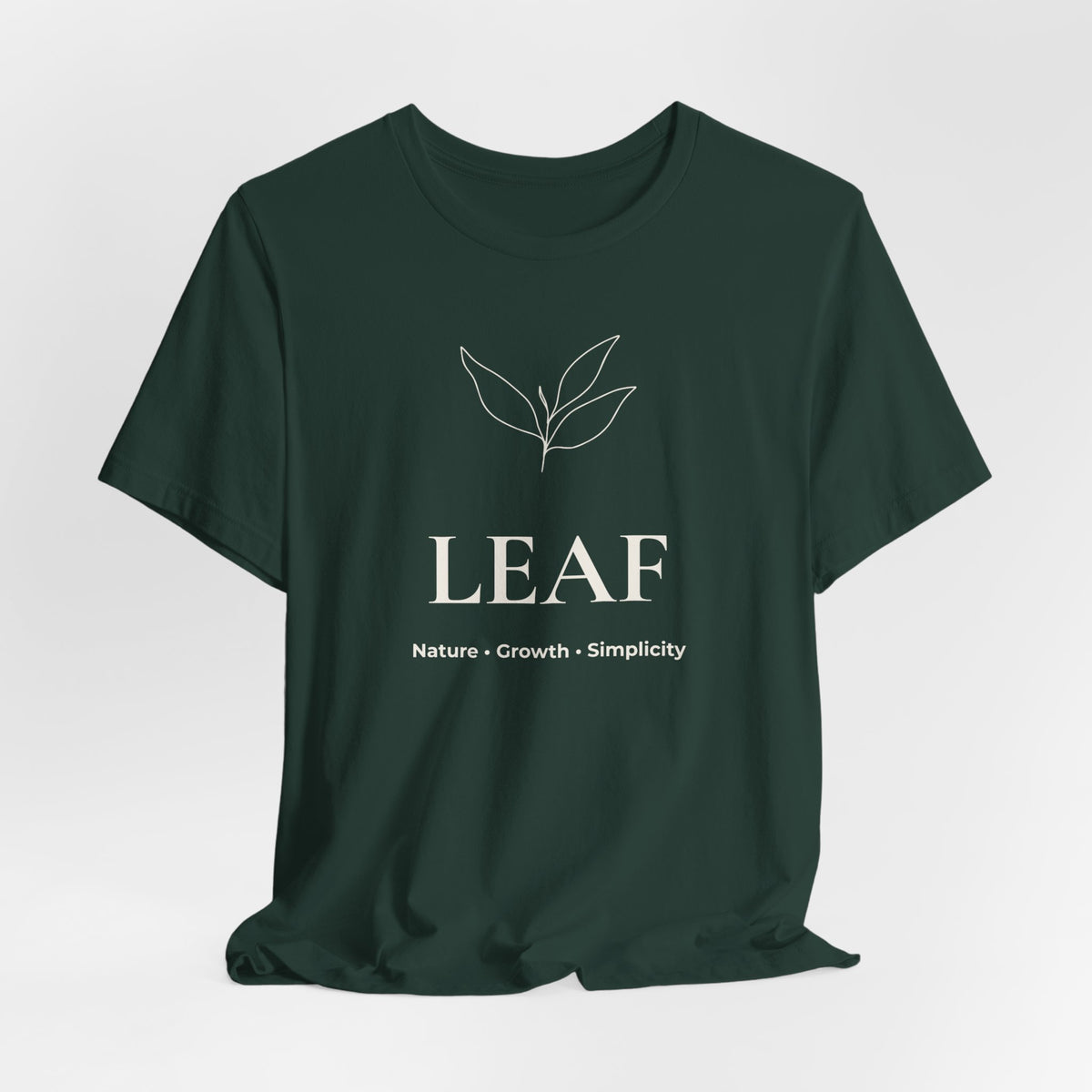 Leaf T-Shirt | Minimalist Line Art | Nature Inspired Shirt