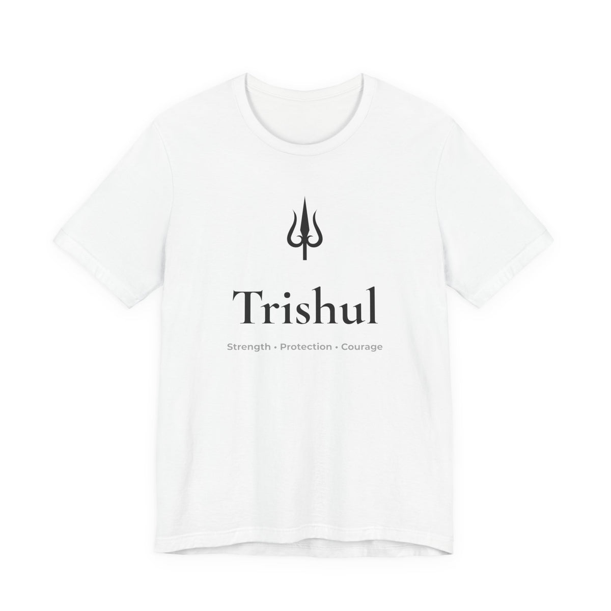 Trishul T-Shirt | Minimalist Line Art | Spiritual Unisex Shirt