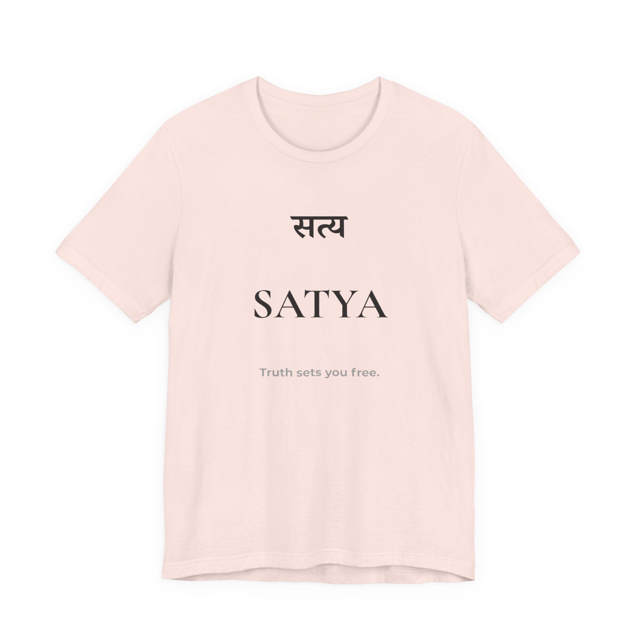 Satya T-Shirt – Minimalistisches Sanskrit Design