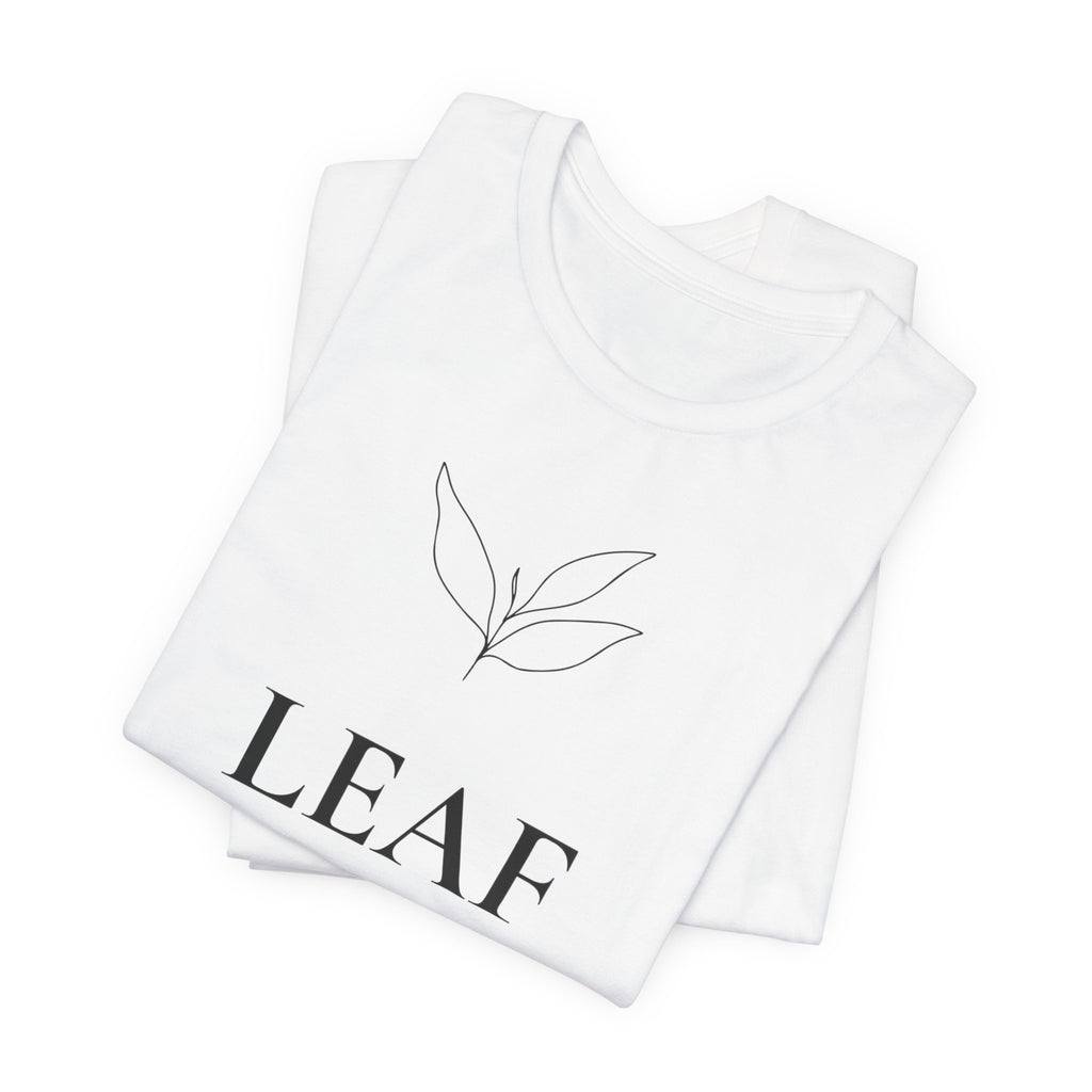 Leaf T-Shirt | Minimalist Line Art | Nature Inspired Shirt