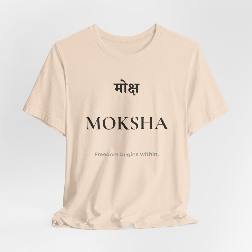 Moksha T-Shirt – Minimalistisches Sanskrit Design